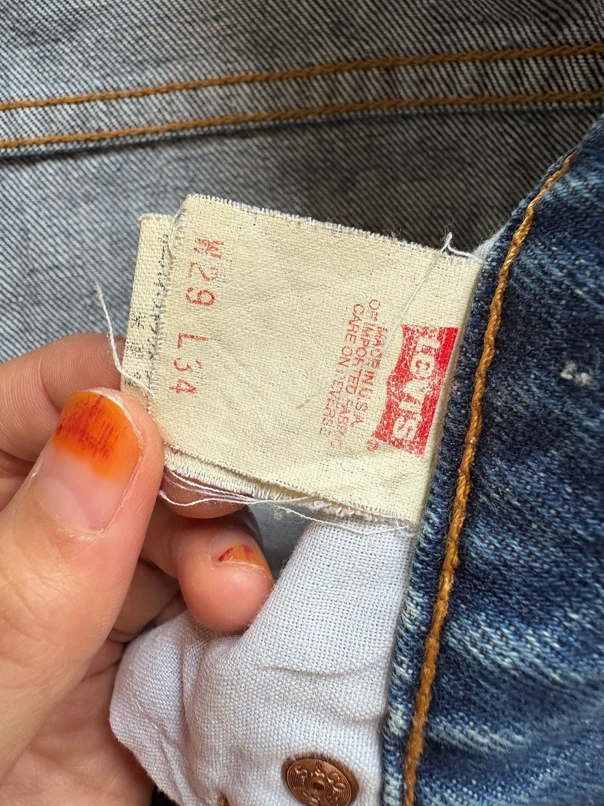 LVC × Levi's × Levi's Vintage Clothing Vintage 90s Levis 510 Mud Wash Distressed Ripped Jeans Size US 28 / EU 44 - 10 Thumbnail