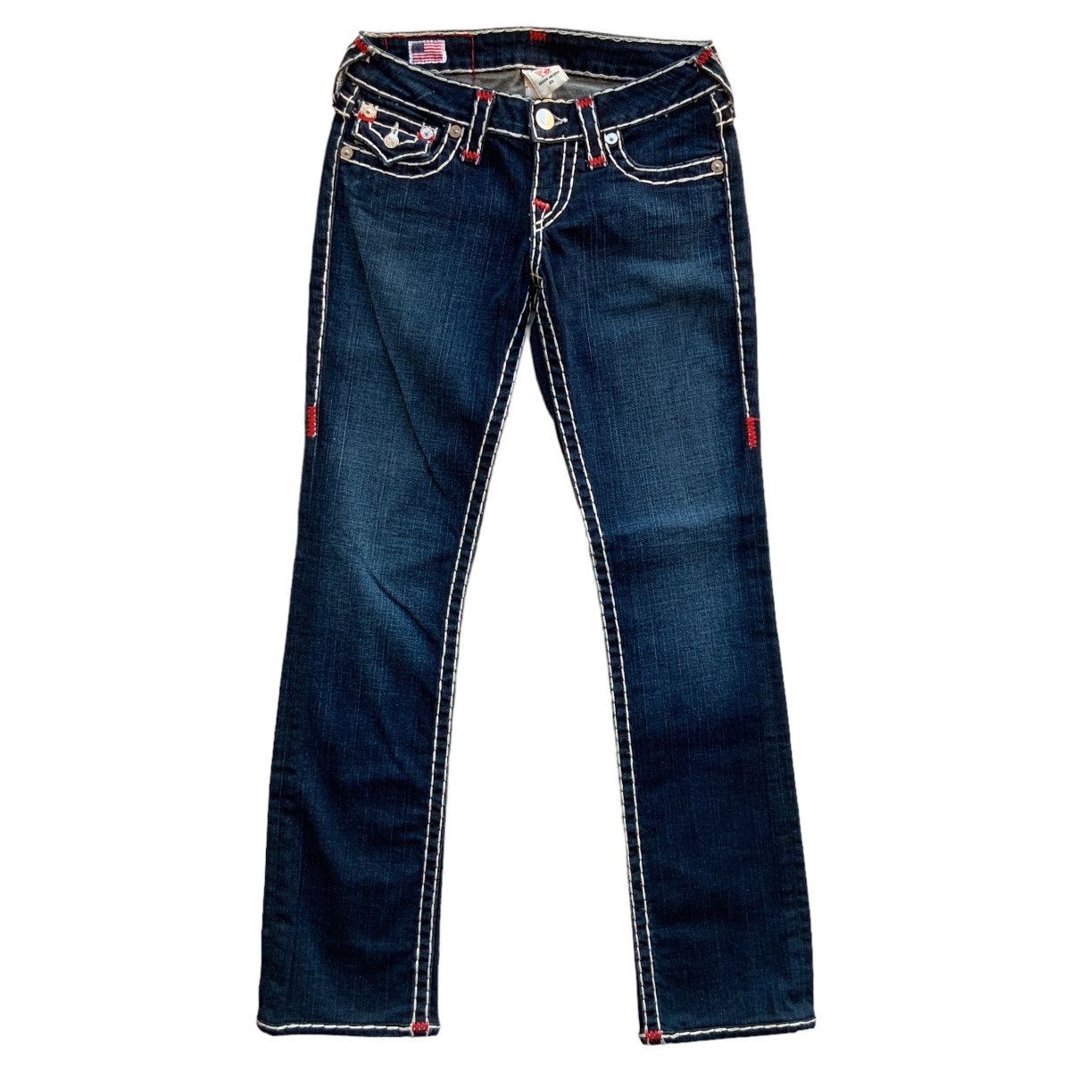 True Religion RARE Y2K TRUE RELIGION BILLY SUPER T STRETCH JEANS Size 25" / US 0 / IT 36 - 2 Thumbnail