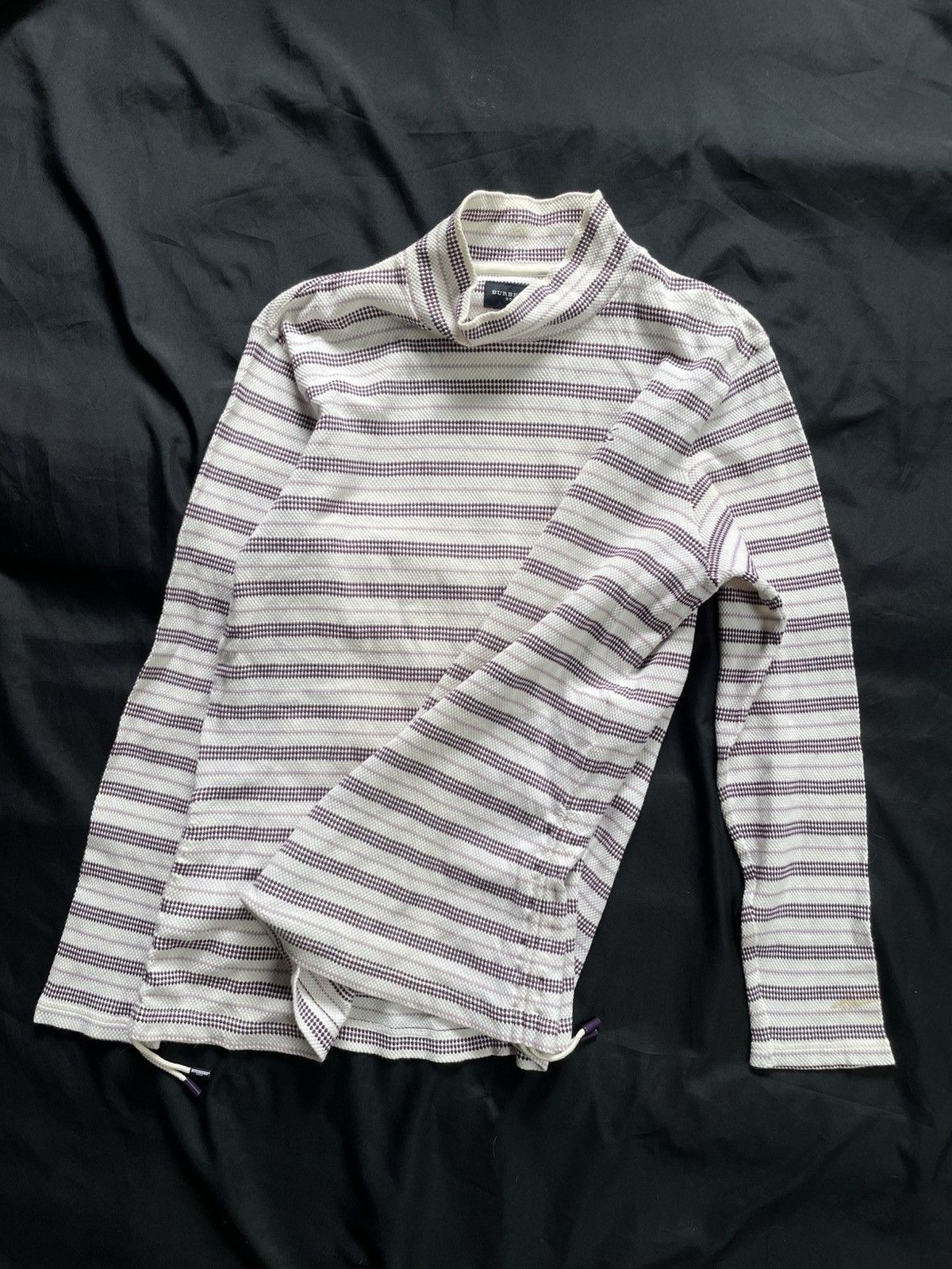 Burberry BURBERRY STRIPED TURTLENECK KNITWEAR Size US M / EU 48-50 / 2 - 2 Thumbnail