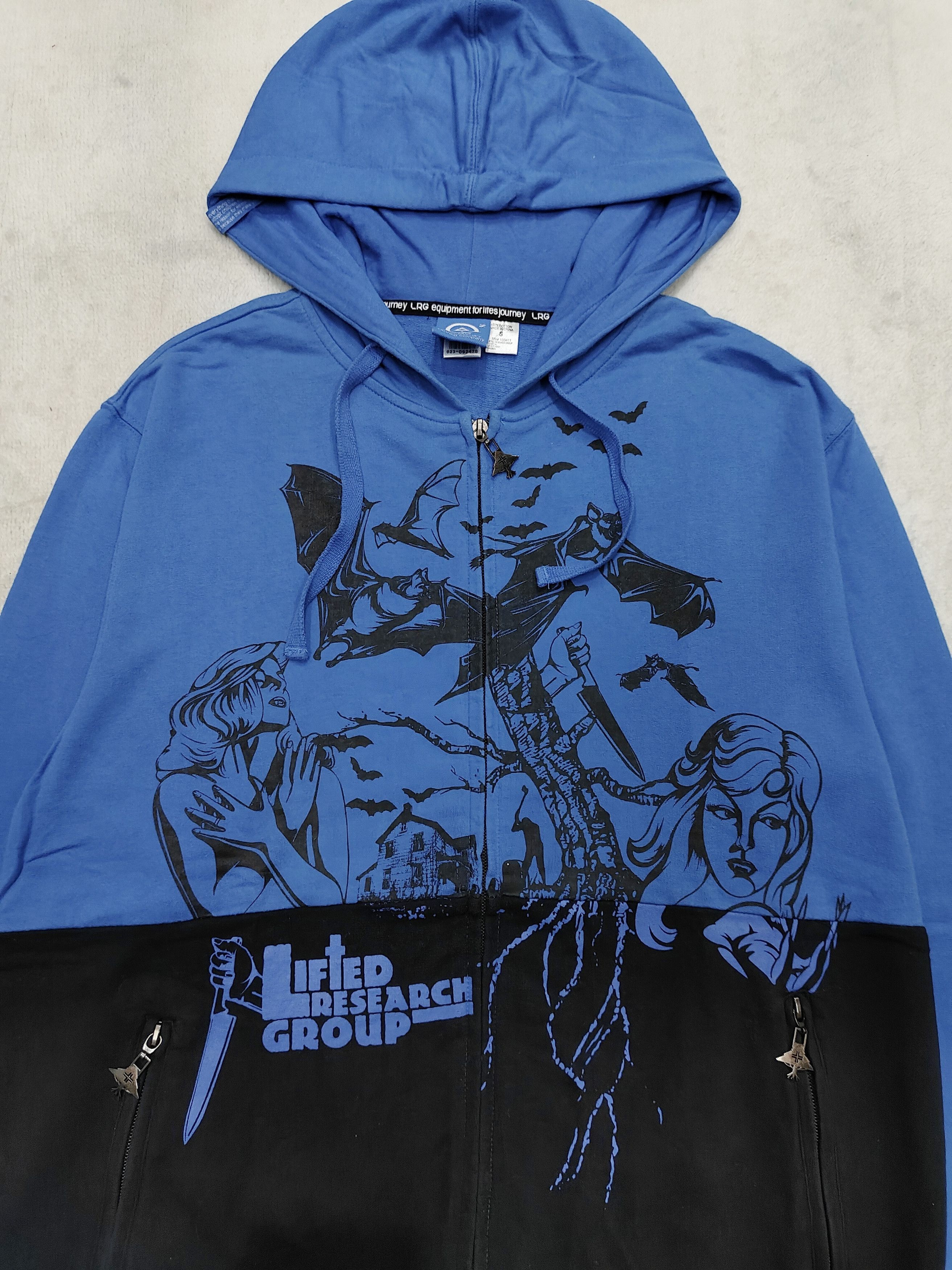 LRG 00s LRG Lifted Research Grapich 2 Tone Zip Hoodie Size US L / EU 52-54 / 3 - 2 Thumbnail