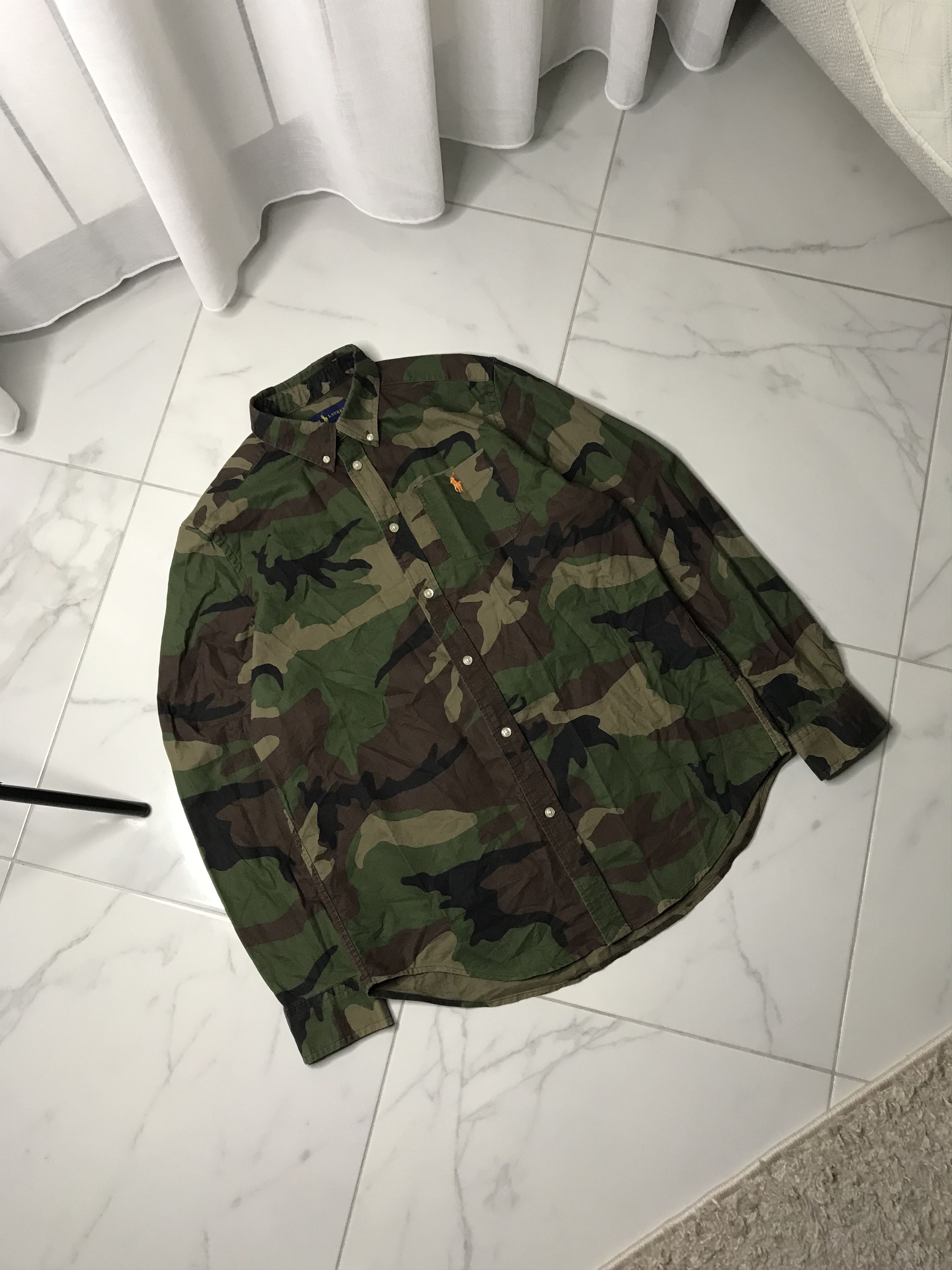 Polo Ralph Lauren × Vintage Polo Ralph Lauren camo cotton oxford shirt S men’s Size US S / EU 44-46 / 1 - 2 Thumbnail