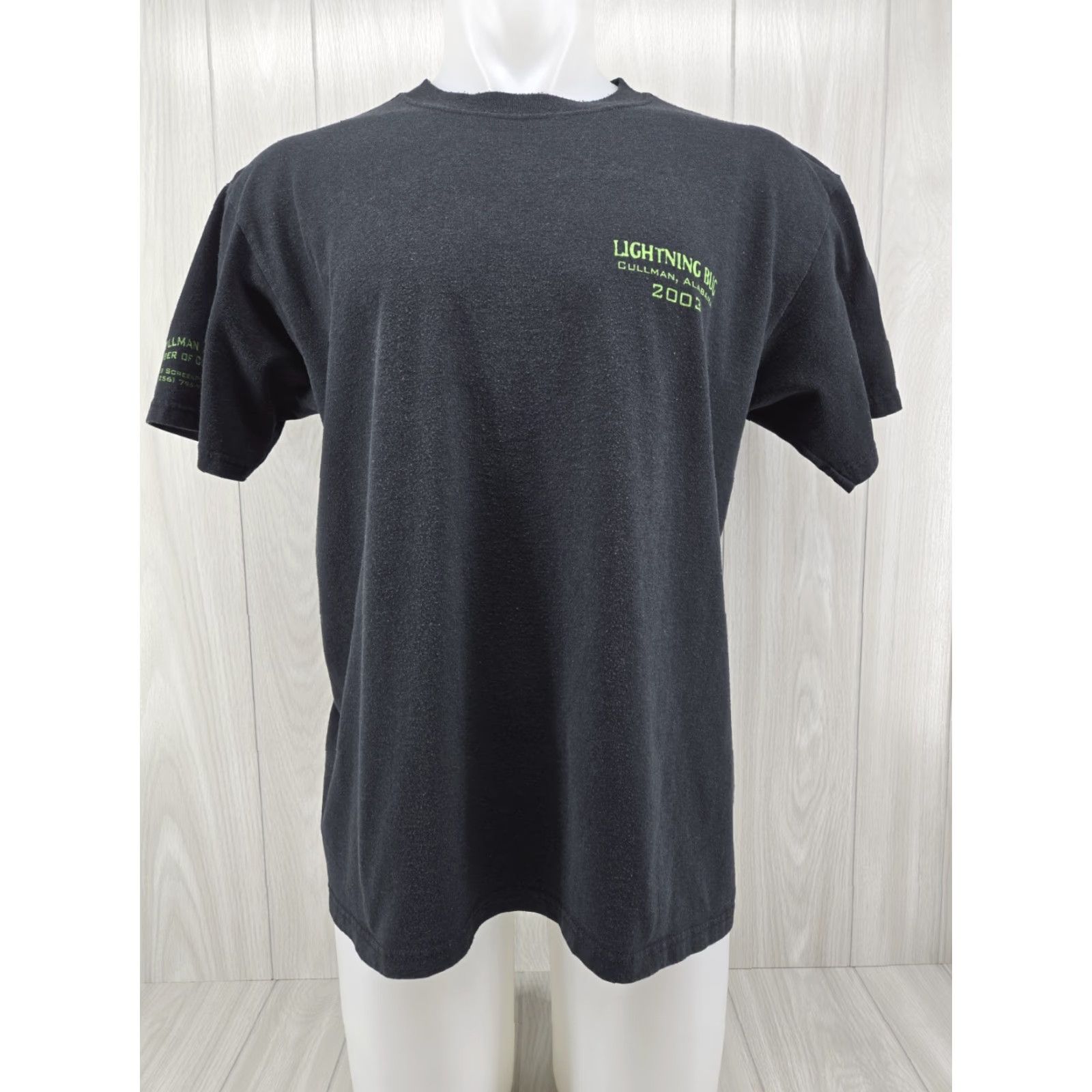 Anvil VINTAGE DISTRESSED Lightning Bug The Movie Cullman Alabama Shirt Men's Large Shirt Black 90s Movie theme Mens Size US L / EU 52-54 / 3 - 4 Thumbnail