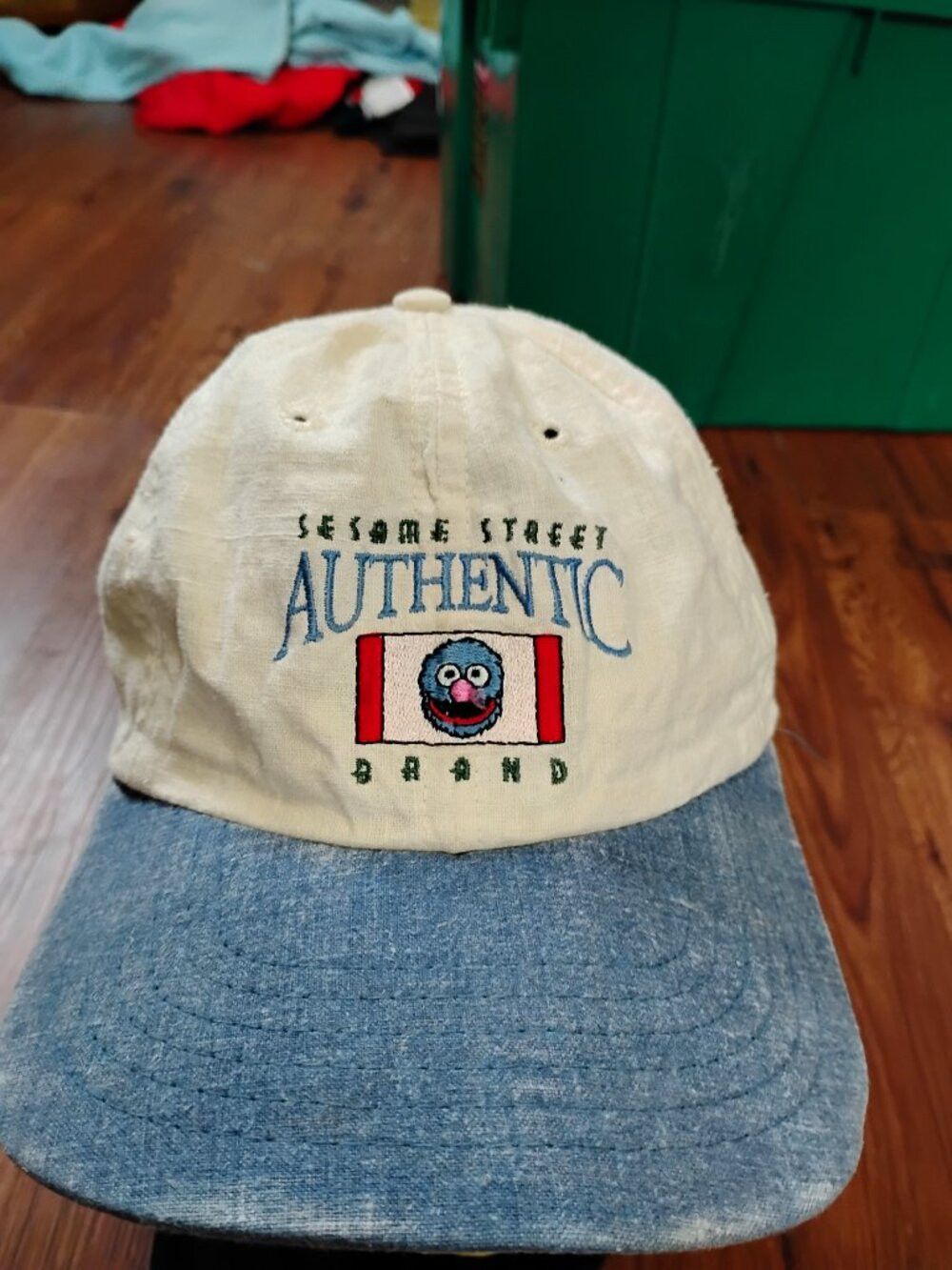 Other Vintage Sesame Street Grover Two Tone Snap Hat Cap Size ONE SIZE - 2 Thumbnail