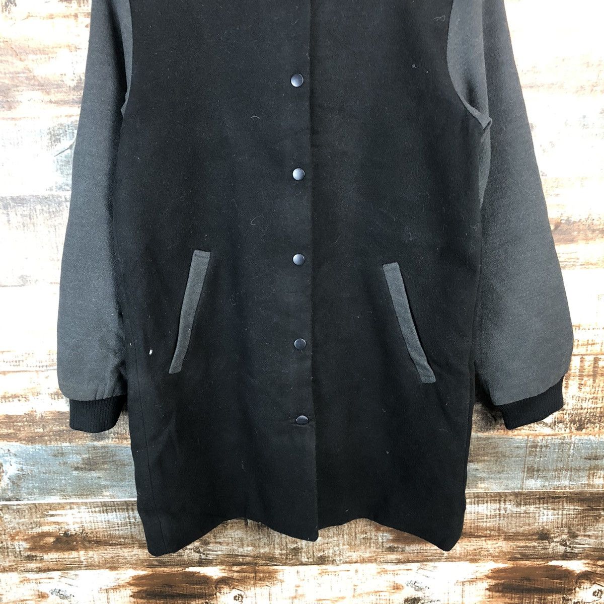 Ciaopanic Ciao Panic Black Long Bombers Jacket #A1307 Size S / US 4 / IT 40 - 6 Thumbnail