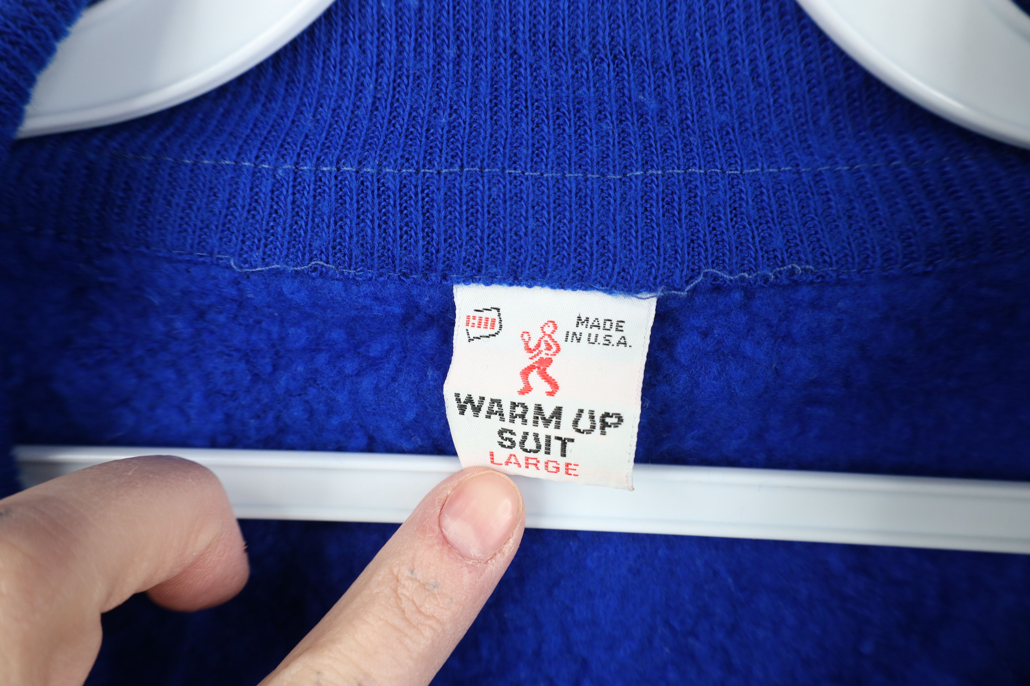 Vintage Vintage 70s Streetwear Warm Up Soccer Track Jacket Blue USA Size US L / EU 52-54 / 3 - 6 Thumbnail
