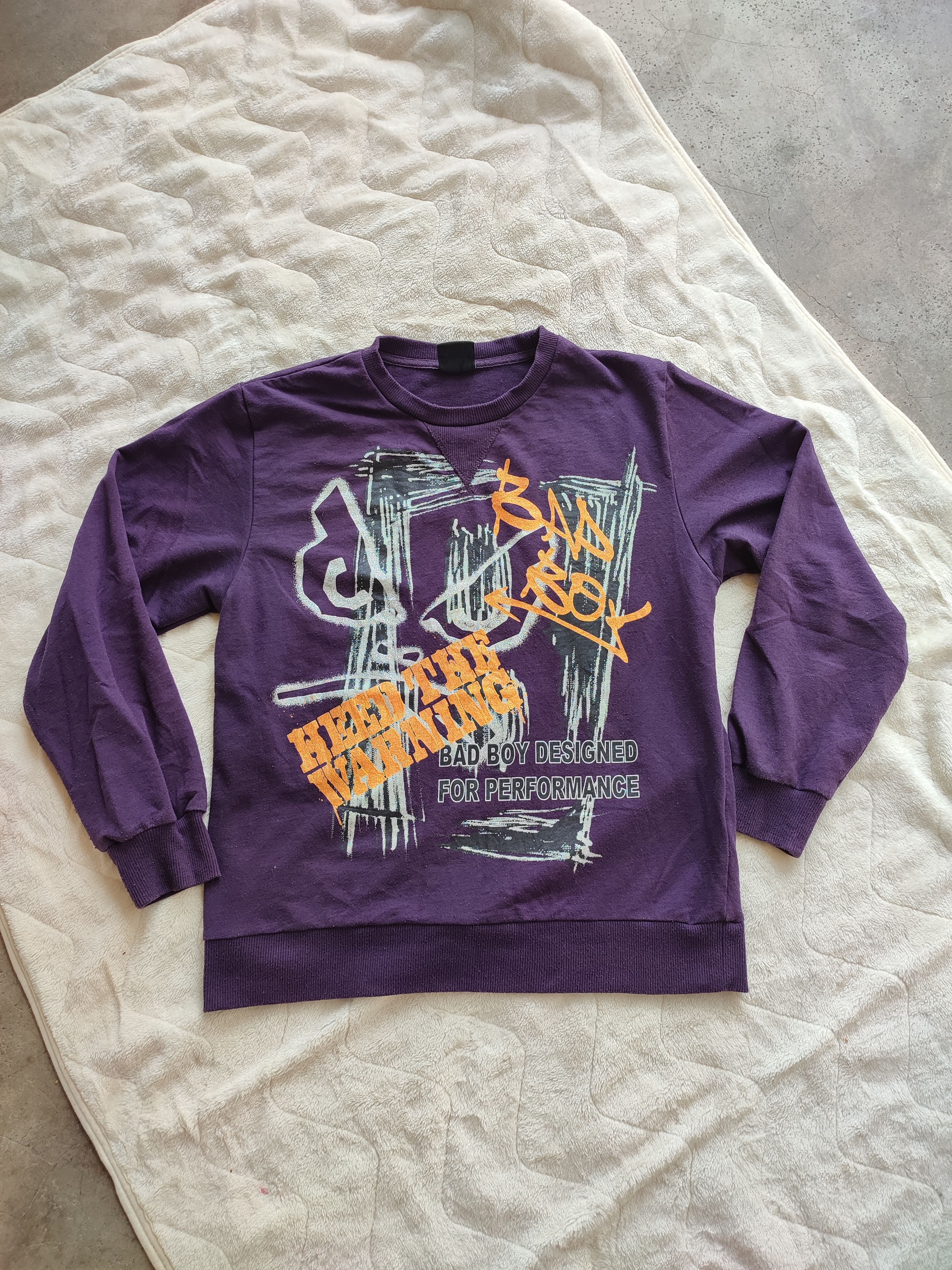 Vintage 💥90s💥 BAD BOY FOR PERFORMANCE SWEATSHIRT Size US S / EU 44-46 / 1 - 1 Thumbnail
