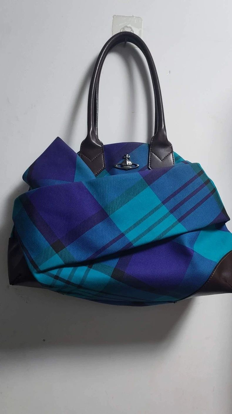 Vivienne Westwood Vivienne Westwood size os Blue checkered Yasmin bowling bag Size ONE SIZE - 1 Thumbnail