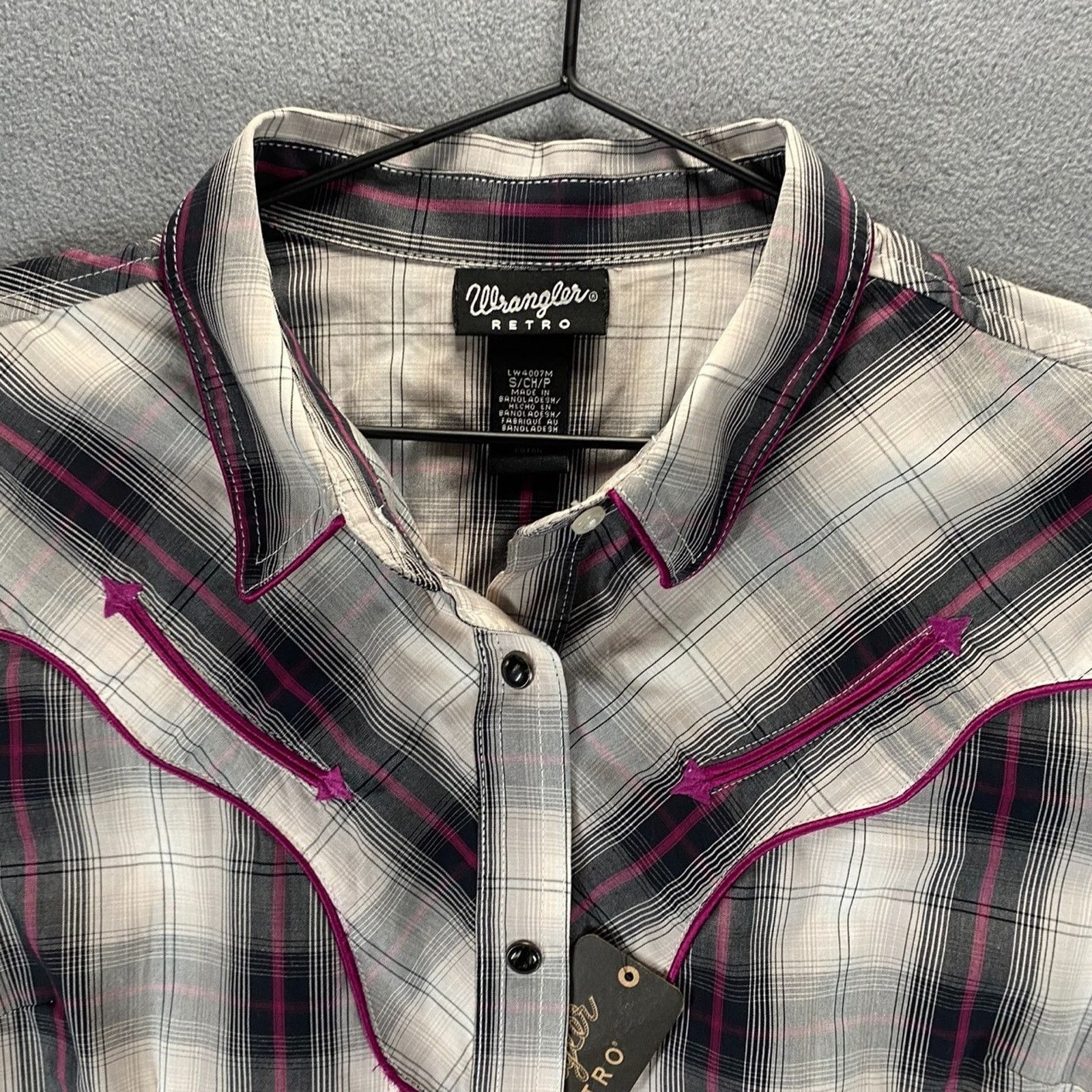 Wrangler Wranglers Retro Snap Button Shirt - S Size S / US 4 / IT 40 - 2 Thumbnail