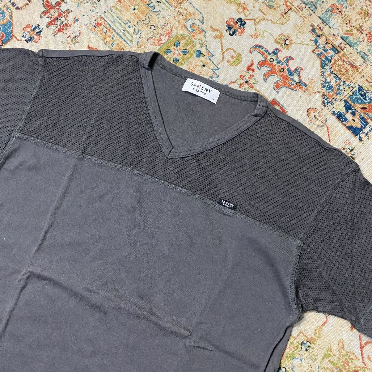 Y's × Y's for Men × Yohji Yamamoto Y’saccs yohji yamamoto vneck tshirt Size US L / EU 52-54 / 3 - 2 Thumbnail