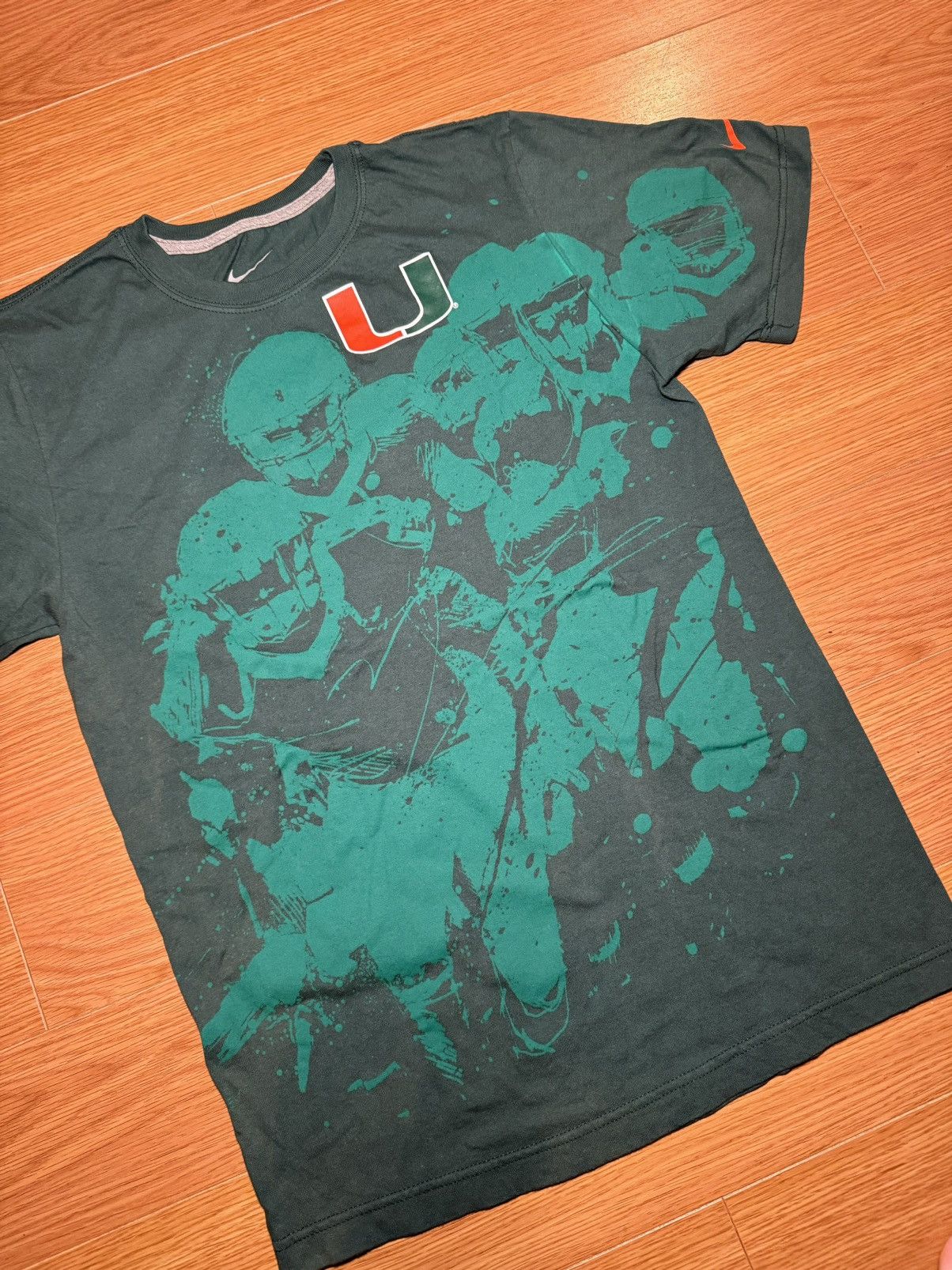 NCAA × Nike Nike x Miami Hurricanes football AOP NCAA all over print Size US S / EU 44-46 / 1 - 2 Thumbnail