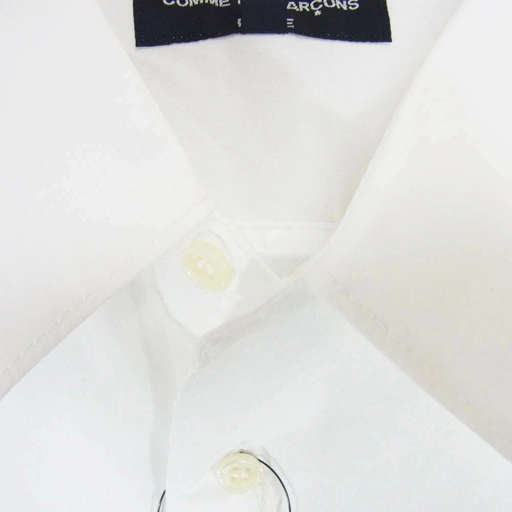 Comme des Garcons Homme Shirt Cotton Broadcloth Long Sleeve Button Up White Size US M / EU 48-50 / 2 - 3 Thumbnail