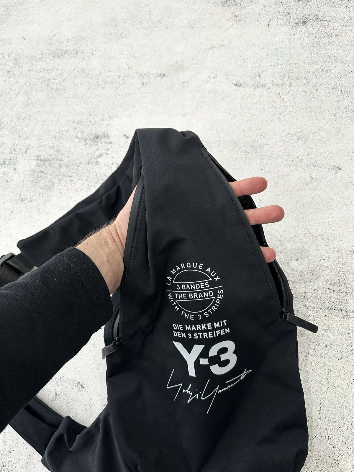 Japanese Brand Y-3 Yohji Yamamoto sling bag backpack crossbody Size ONE SIZE - 8 Thumbnail