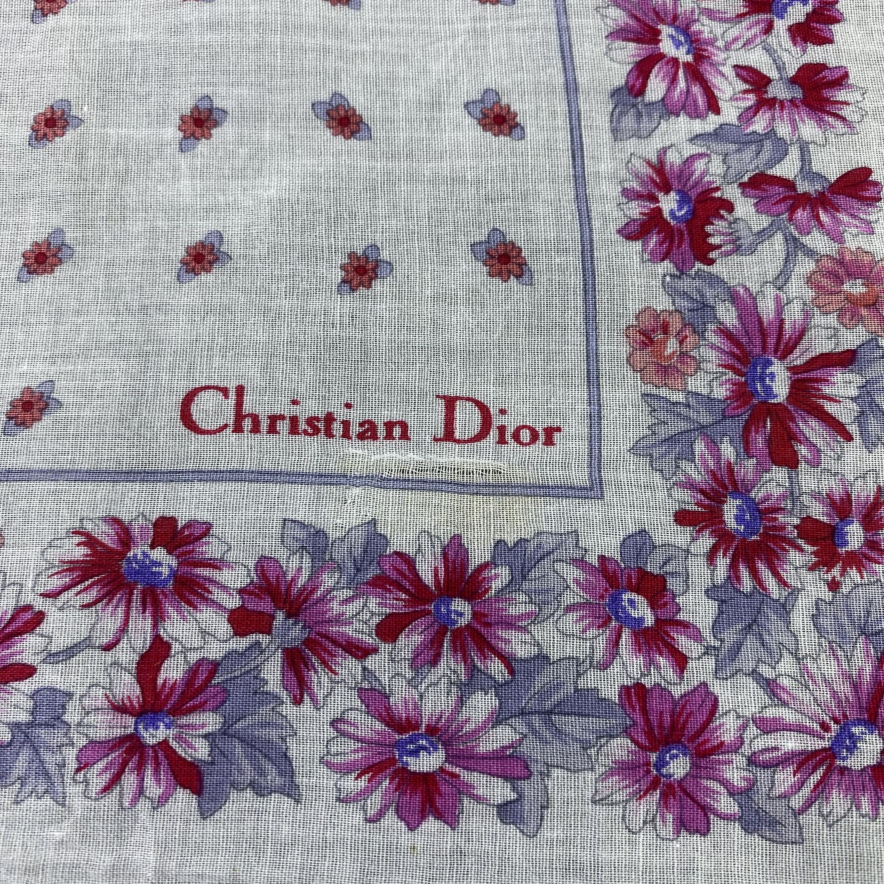 Vintage Christian Dior Handkerchief / Bandana / Neckerchief-B1112 Size ONE SIZE - 5 Thumbnail