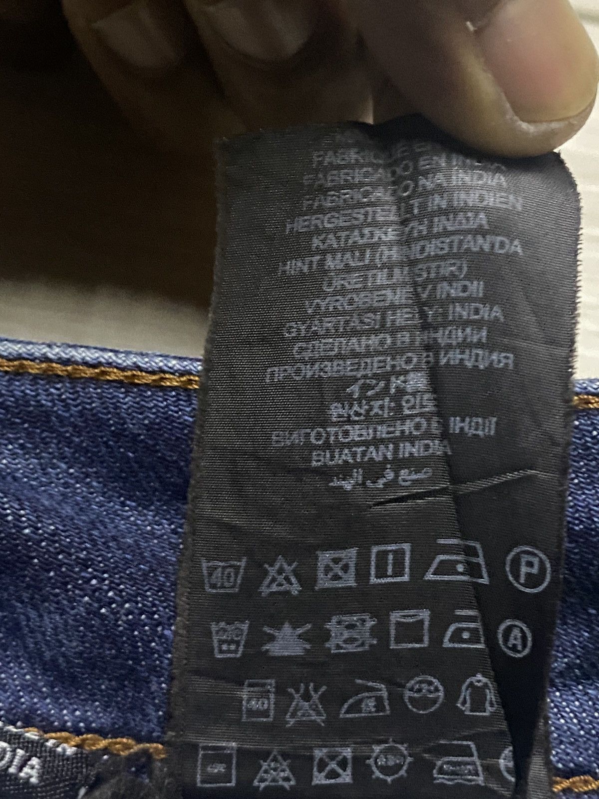 G-Star Vintage G Star Raw Denim Blue Wash Distressed Straight Jeans Size US 29 - 22 Thumbnail