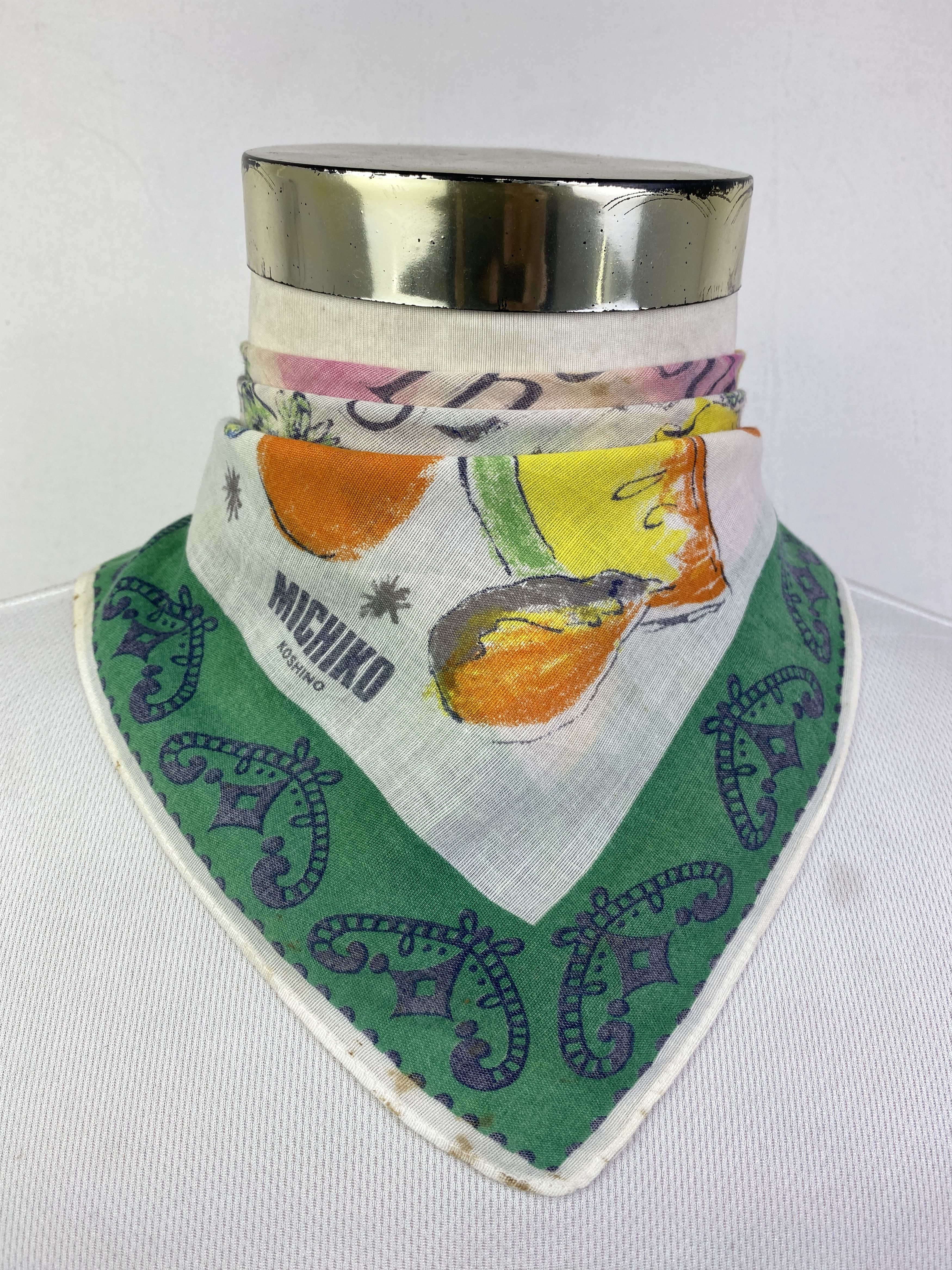 Michiko Koshino Vintage Michiko Koshino Handkerchief / Neckerchief HKC1000 Size ONE SIZE - 2 Thumbnail