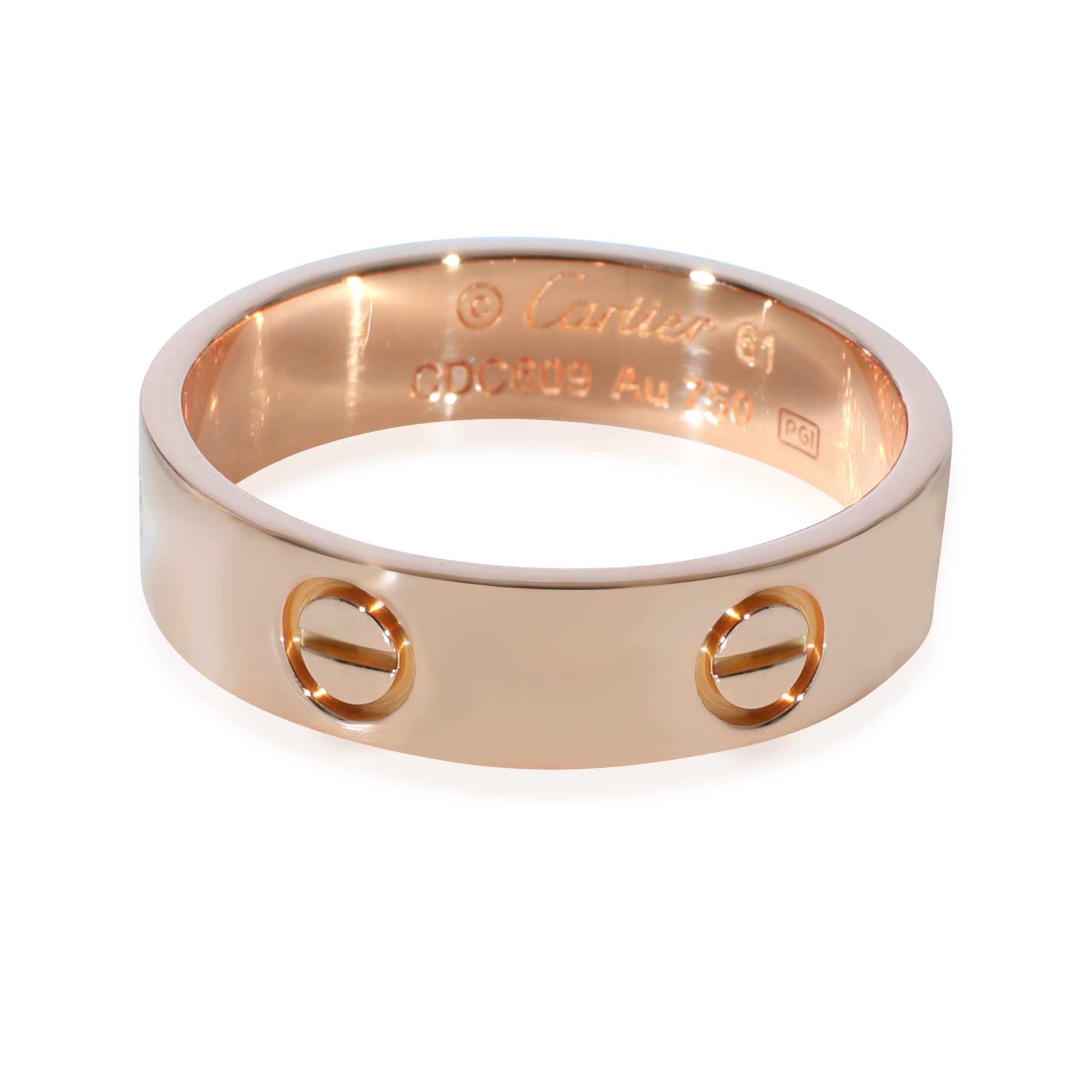 Cartier Love Ring in 18k Rose Gold