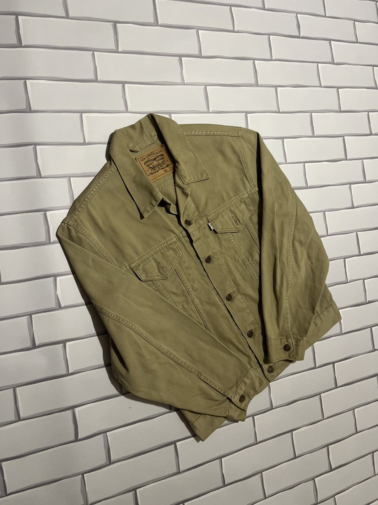Levi’s Type III 70503 Khaki Denim Jacket M 80s/90s