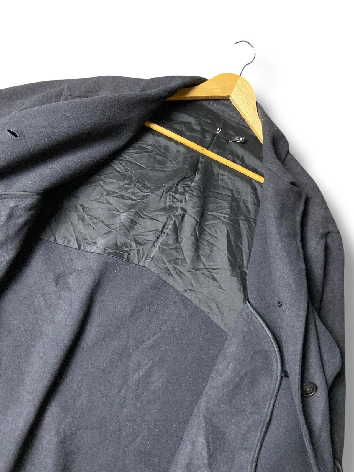 Jil Sander × Uniqlo Uniqlo x Jil Sander Wool Dark Gray Double Face Jacket (156) Size US XL / EU 56 / 4 - 5 Thumbnail