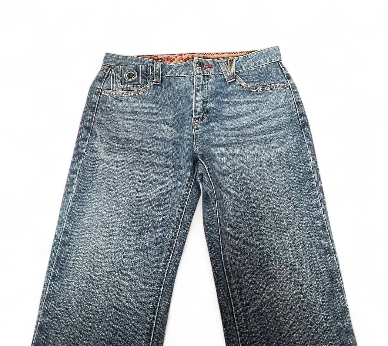 Tornado Mart Flare jeans daily topics low rise bootcut clawn mark Size US 28 / EU 44 - 2 Thumbnail