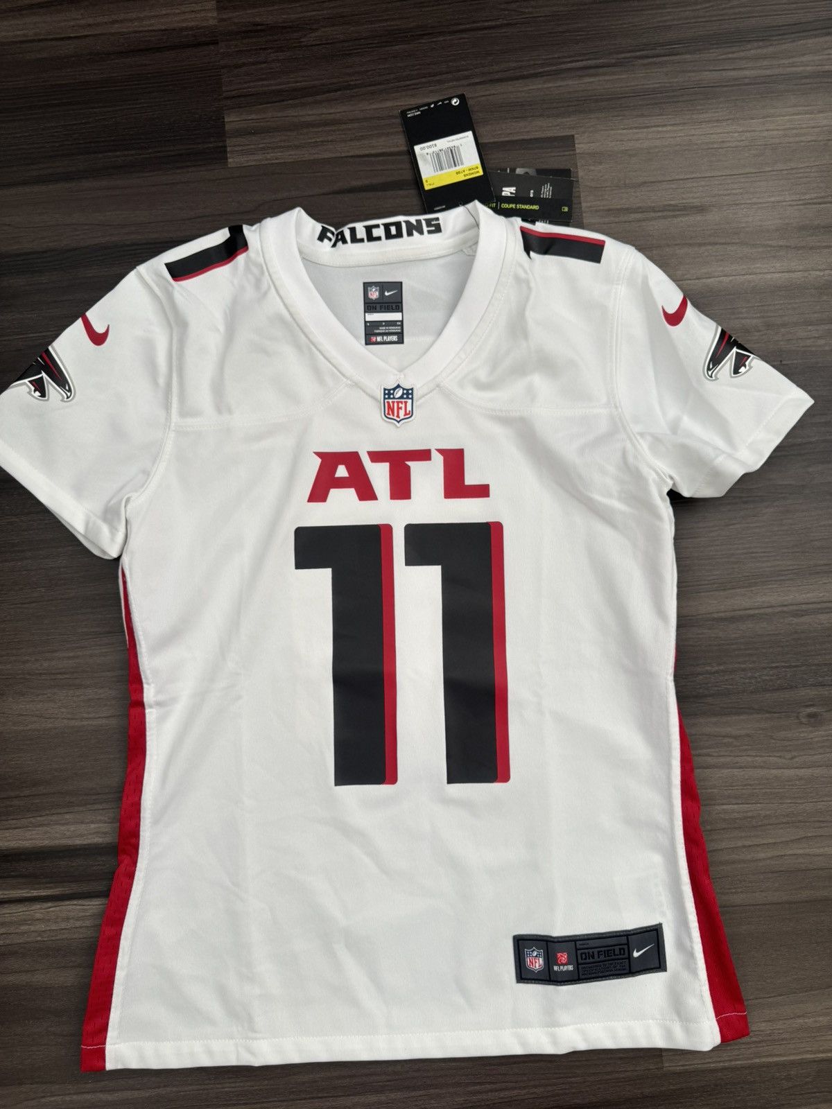 Nike Julio Jones 11 Atlanta Falcons NFL On Field Away Game Jersey Size S / US 4 / IT 40 - 1 Thumbnail