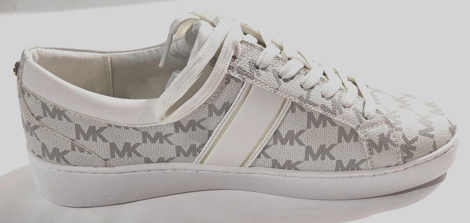 Michael Kors Womens Michael Kors Juno Stripe Lace-Up Shoe Vanilla 9 M NEW Size US 9 / IT 39 - 7 Thumbnail