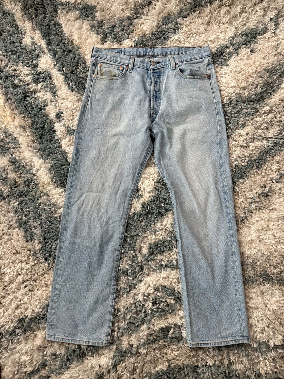 Levi's Levis 501 - Light Blue Wash - 34/32 Size US 34 / EU 50 - 1 Thumbnail