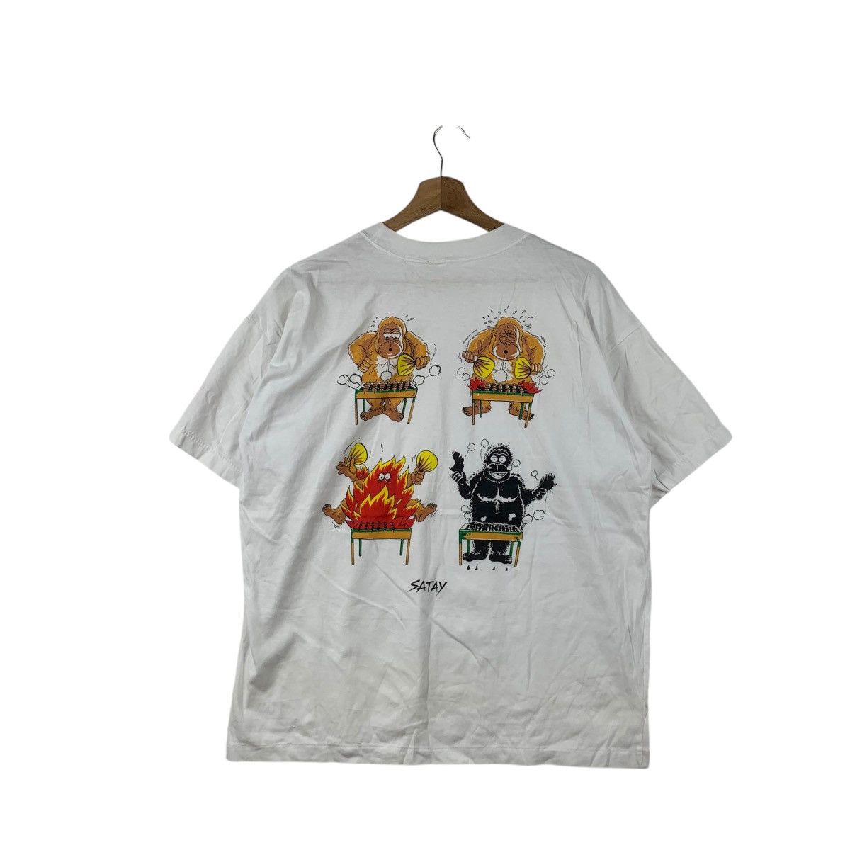 Vintage Vintage MALAYSIA TRADITIONAL SATAY Orang Hutan Tee Shirt Size M / US 6-8 / IT 42-44 - 5 Thumbnail