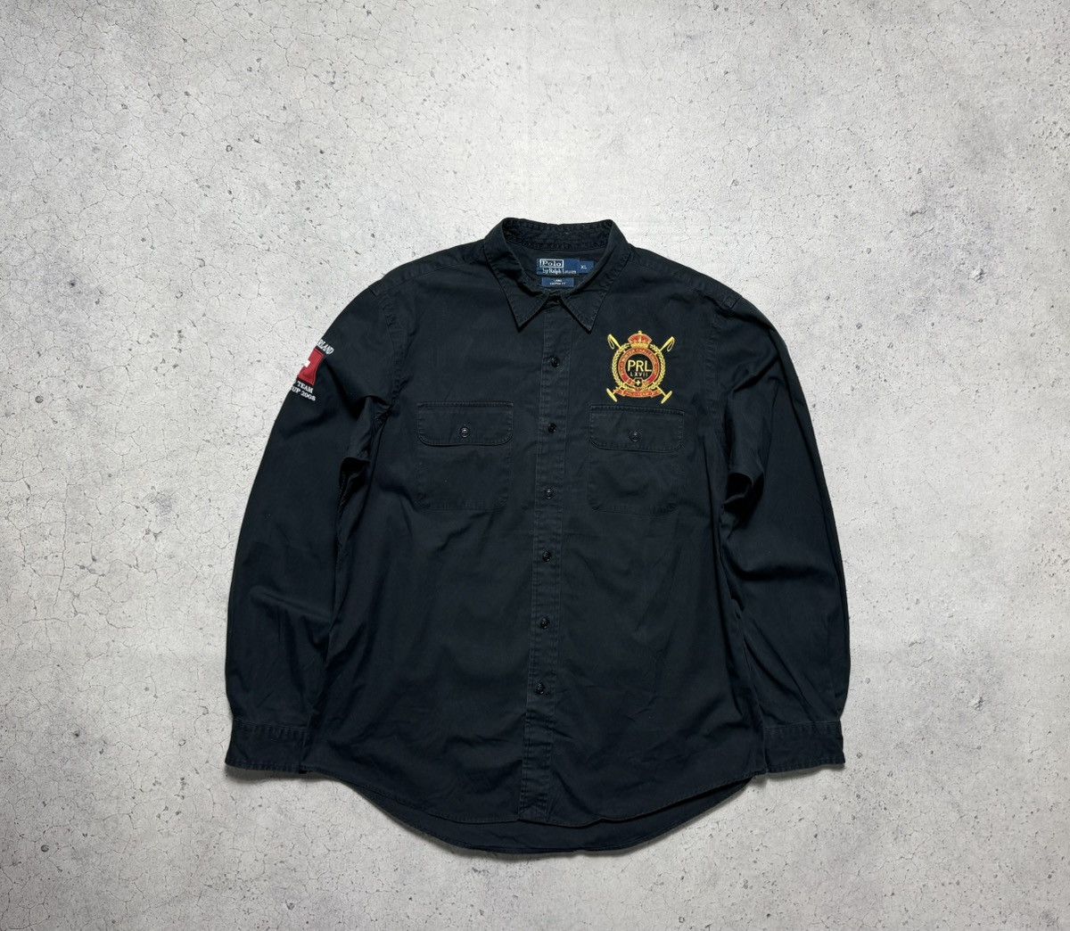 Polo Ralph Lauren Polo Ralph Lauren Switzerland #3 PRL Button Black Shirt Size US XL / EU 56 / 4 - 1 Thumbnail