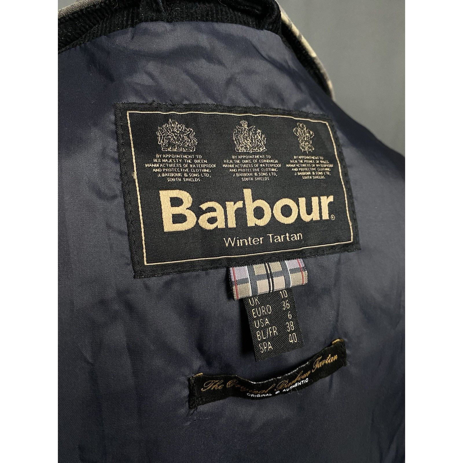 Barbour Barbour Tartan Check Women's Beige Waxed Jacket Size UK 10 U Size L / US 10 / IT 46 - 11 Thumbnail