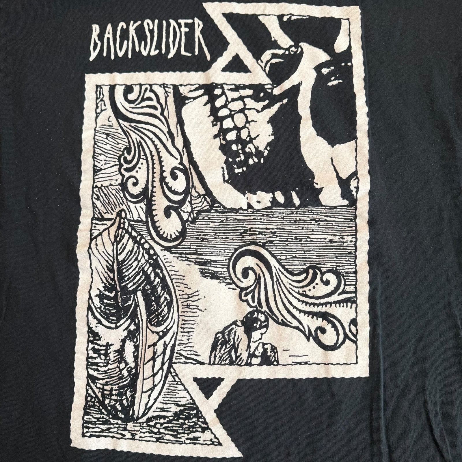 Band Tees Backslider Band T-Shirt Size L Grindcore Thrash Fastcore Size US L / EU 52-54 / 3 - 2 Thumbnail