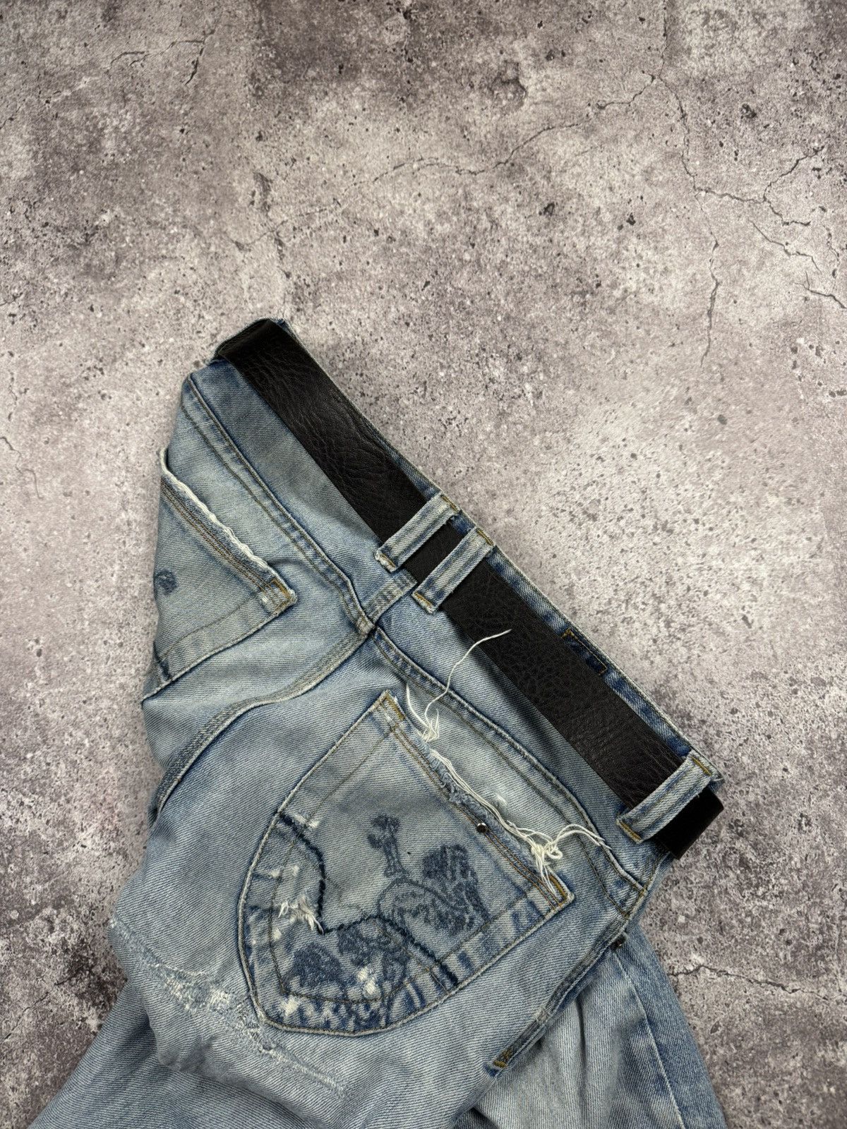 Japanese Brand 00’S NUMBER NINE STYLE OPIUM LEATHER Y2K BELT JAPANESE Size ONE SIZE - 4 Thumbnail