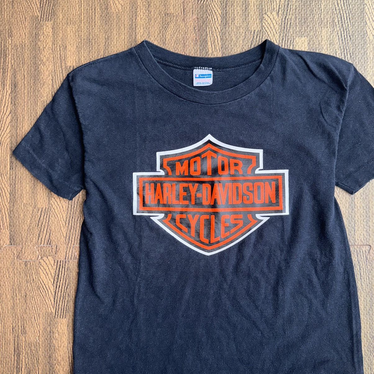 Harley Davidson × Vintage 1970’s Harley Davidson tee, 3D emblem style Size US S / EU 44-46 / 1 - 2 Thumbnail