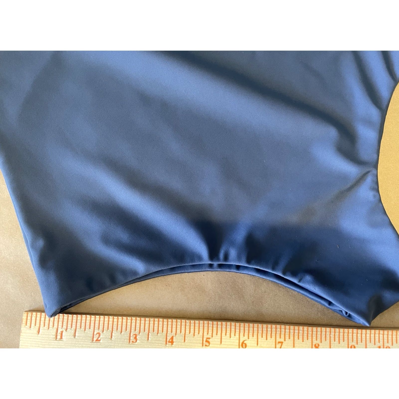 Vintage Micoh Deep Blue Women One Piece Swimsuit Crossover Back Straps Medium Size ONE SIZE - 6 Thumbnail