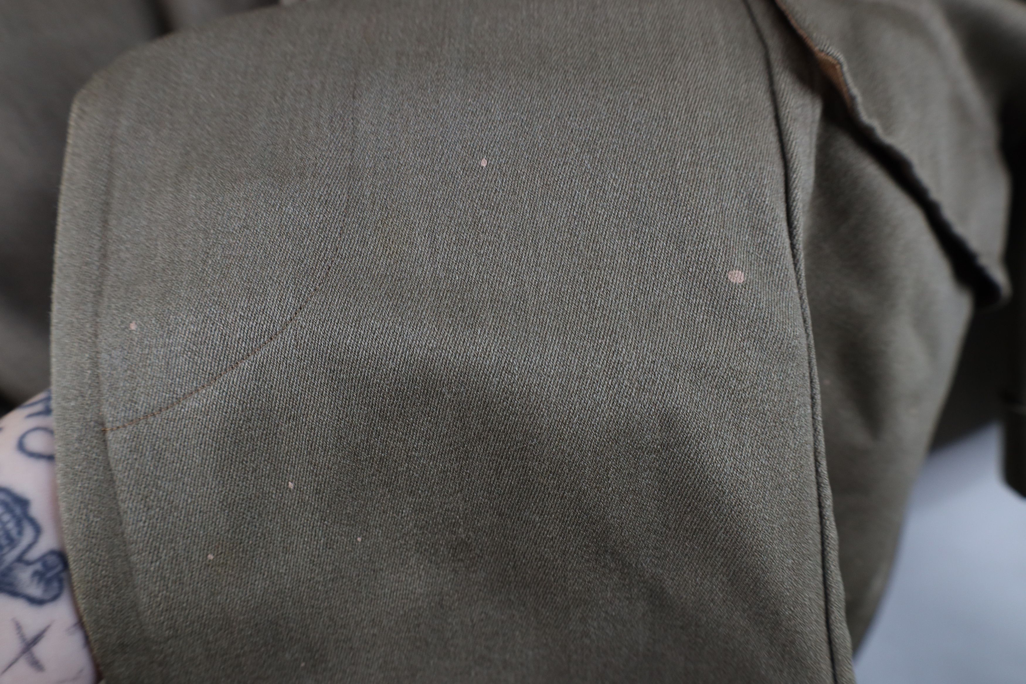 Vintage Vintage 50s Rockabilly Worsted Wool Trench Coat Jacket USA Size US XL / EU 56 / 4 - 6 Thumbnail