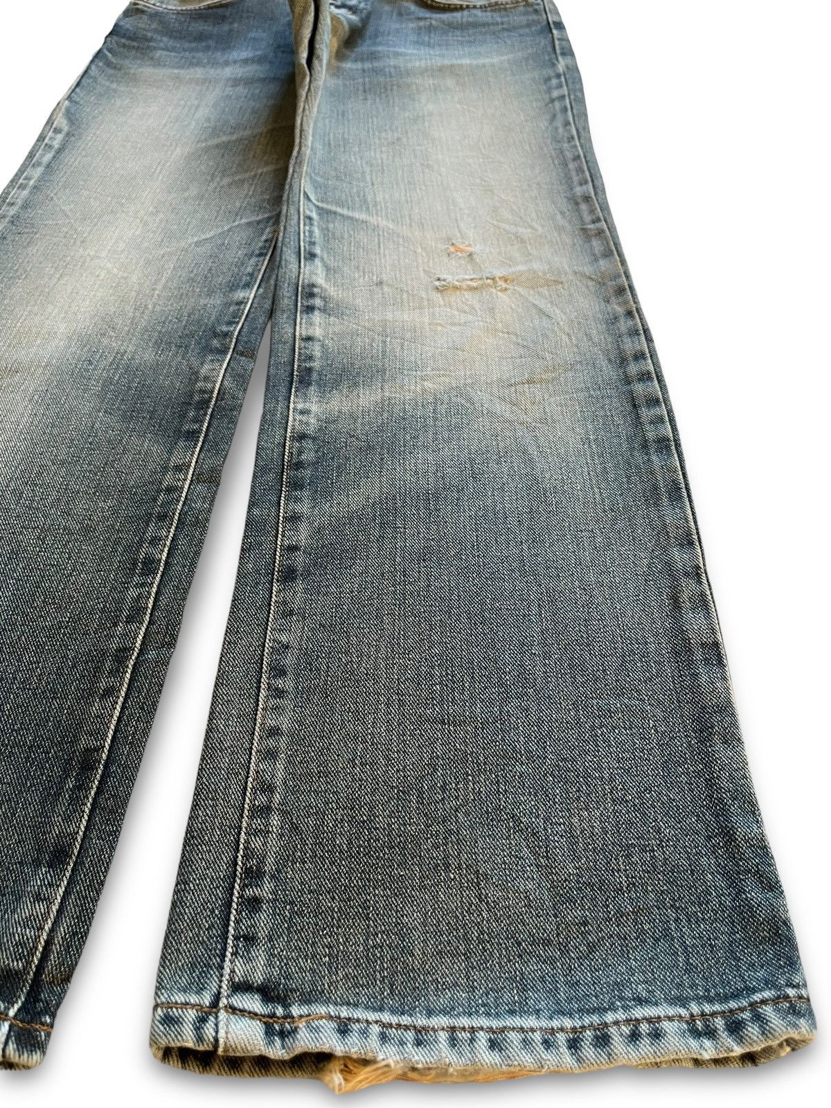 Edwin Vintage Japanese Edwin Faded Wash Distressed Loose Jeans Size US 32 / EU 48 - 7 Thumbnail