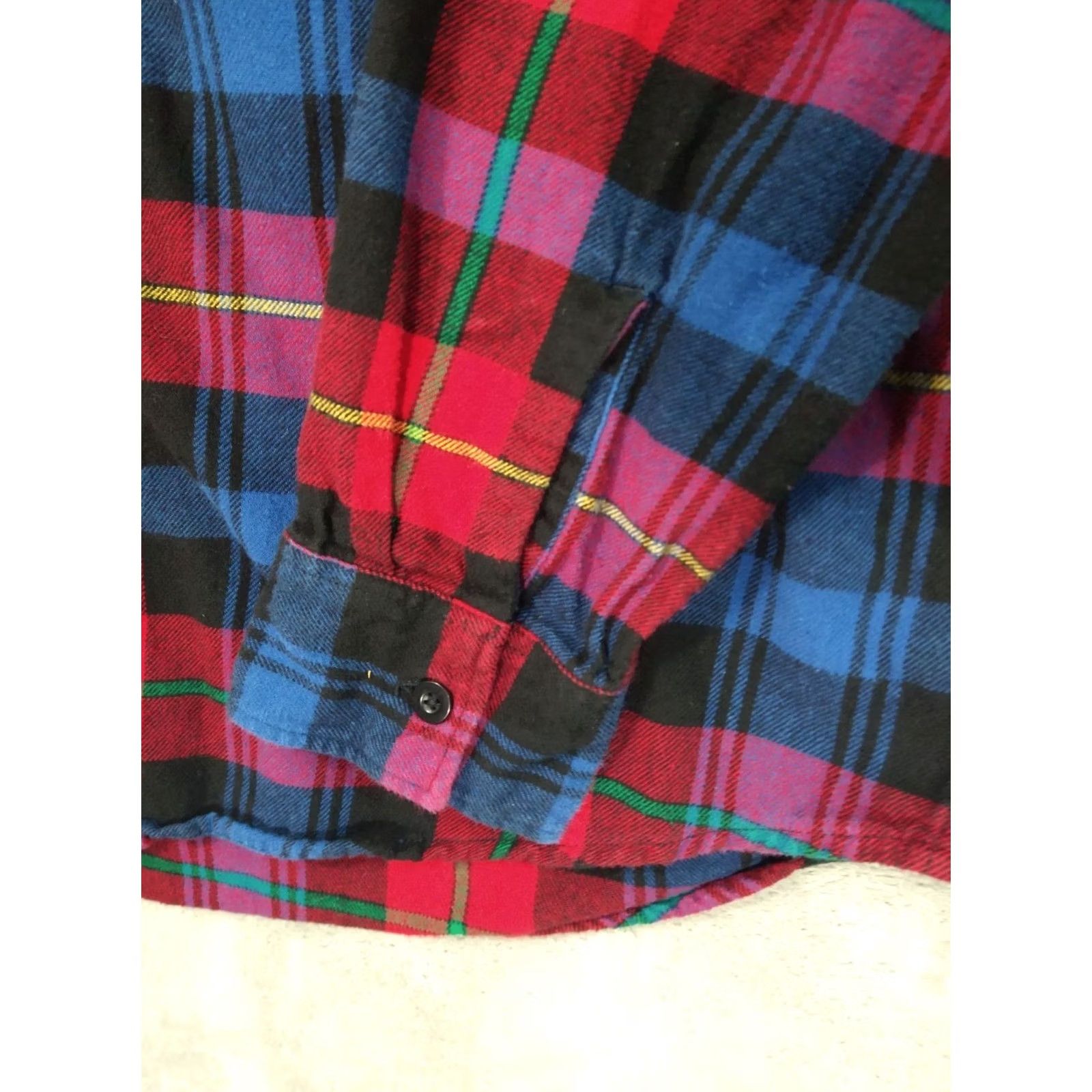 American Eagle Outfitters American Eagle Outfitters Plaid Flannel Shirt Mens Large Blue Red Classic Fit Button-Down Size US L / EU 52-54 / 3 - 3 Thumbnail