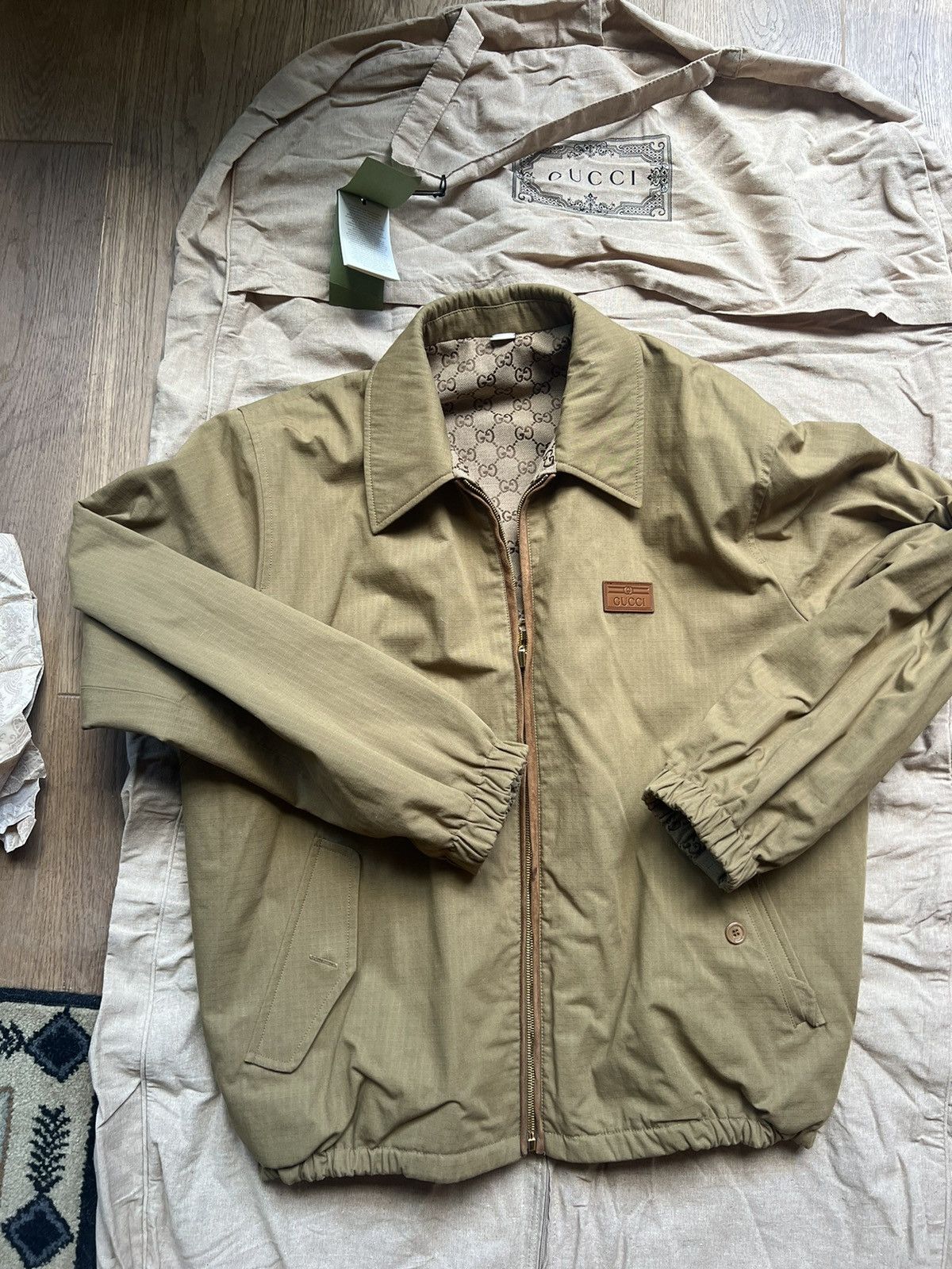 Gucci Reversible Suede Trimmed Ripstop and Cotton-Blend Jacket Size US M / EU 48-50 / 2 - 4 Thumbnail