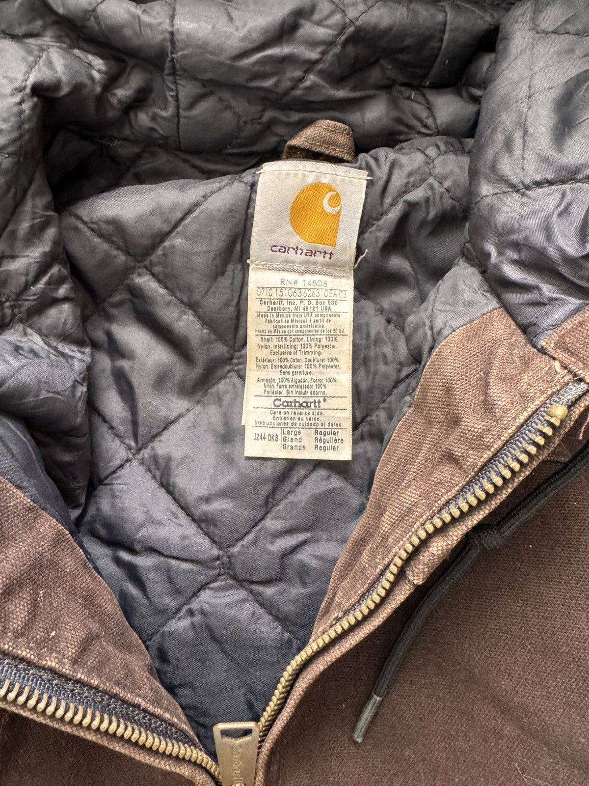Carhartt J244 DKB carhartt Jacket Size US L / EU 52-54 / 3 - 4 Thumbnail