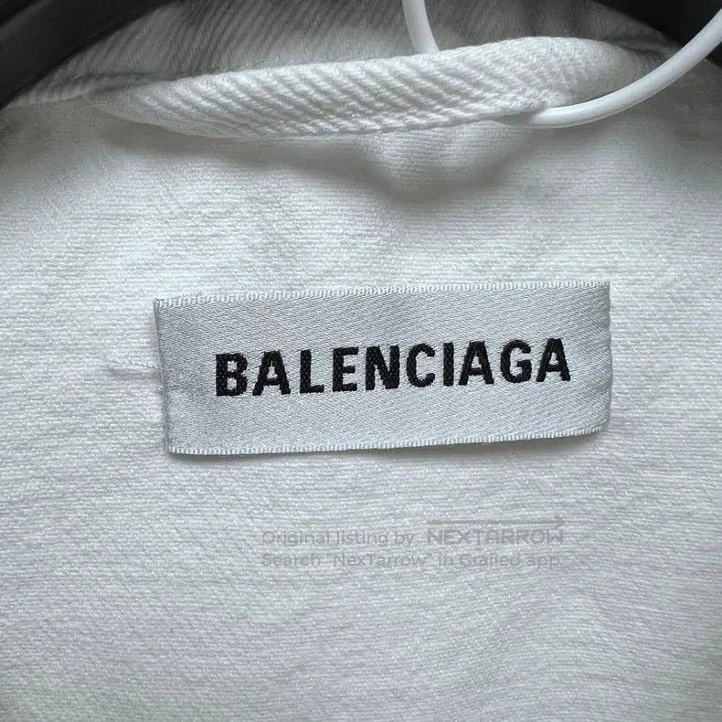 Balenciaga Balenciaga Embroidered Collar Denim Jacket. Size US M / EU 48-50 / 2 - 5 Thumbnail