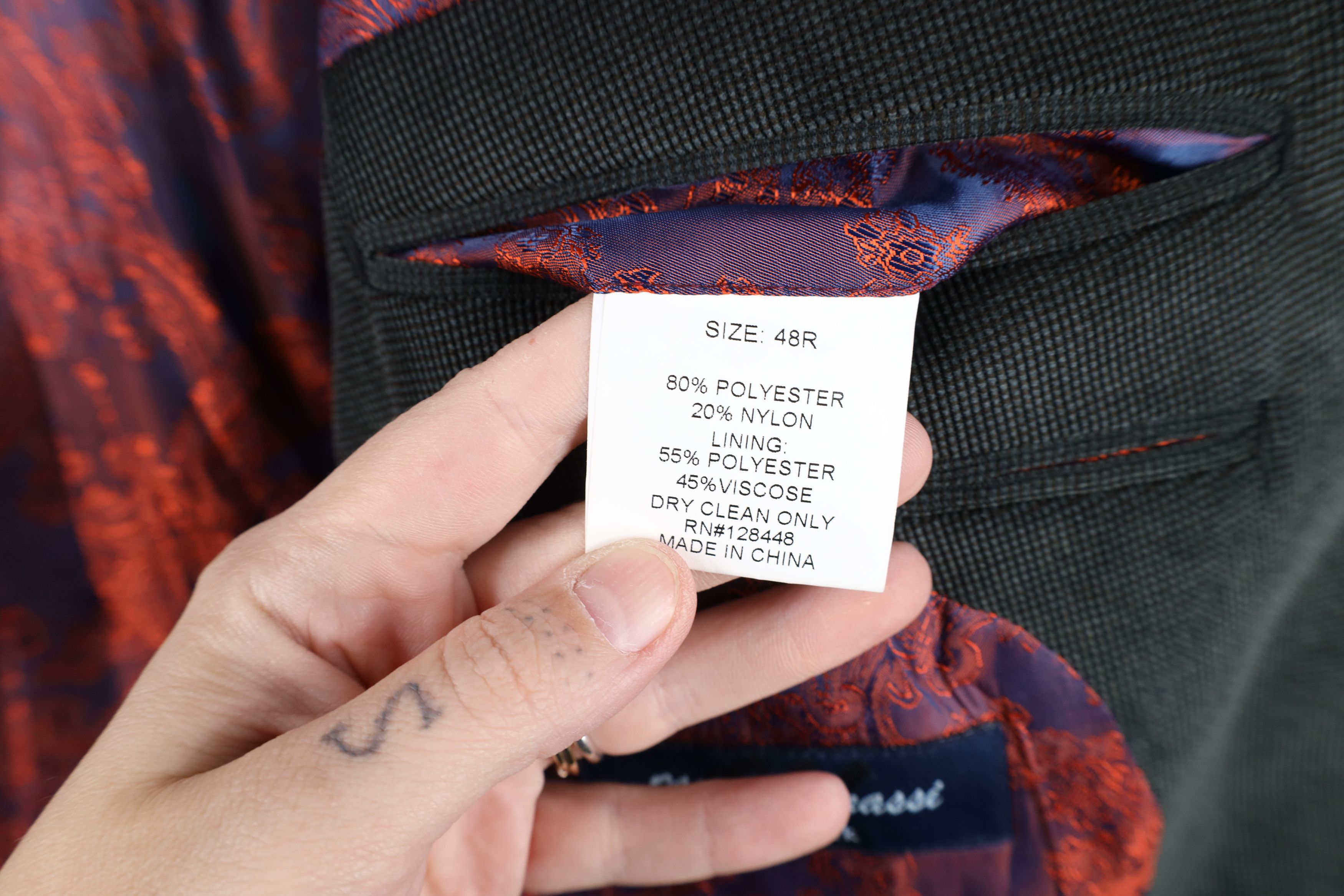Vintage Marco Grassi Corduroy 2 Button Suit Coat Blazer Jacket Gray Size US XXL / EU 58 / 5 - 12 Thumbnail