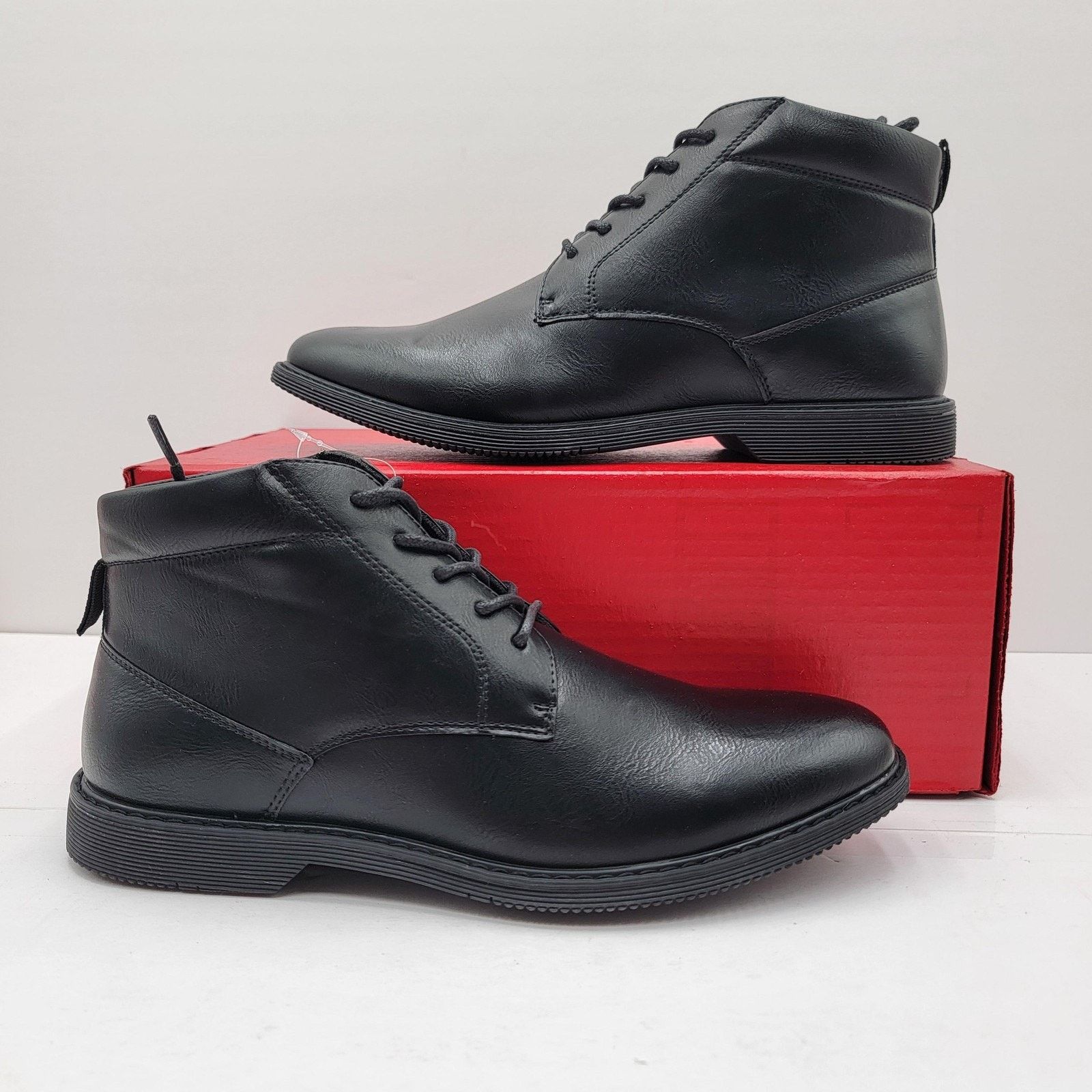 London Fog London Fog Tyler Chukka Mens Size 8 Black Dress Boots Size US 8 / EU 41 - 1 Thumbnail