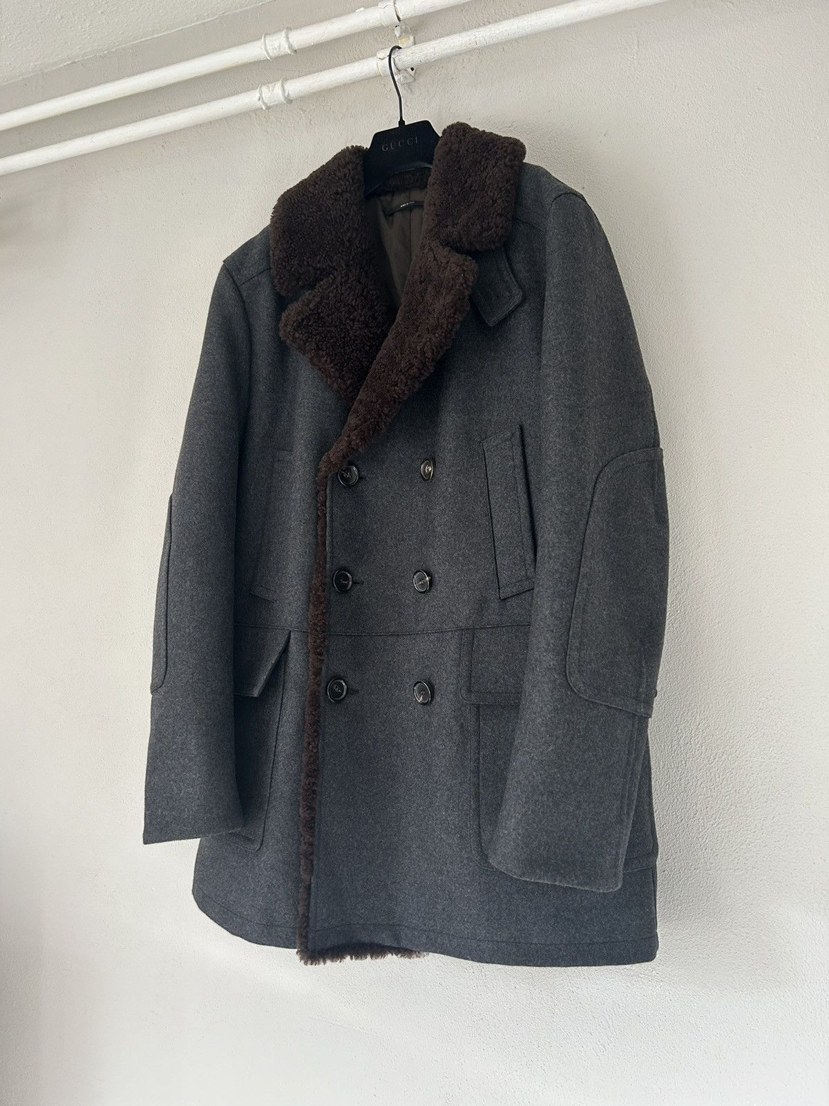 Gucci Gucci Shearling Wool Coat Size US L / EU 52-54 / 3 - 9 Thumbnail