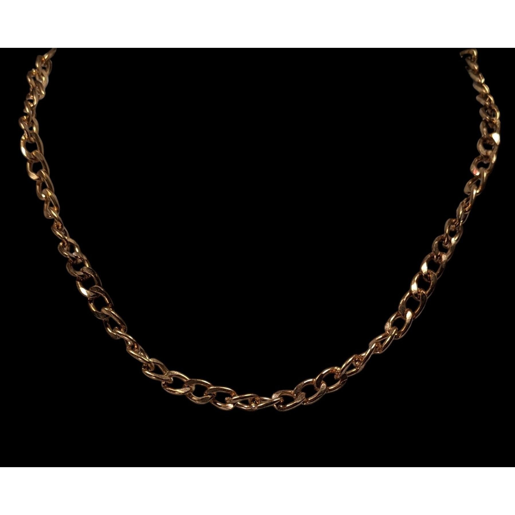 Other Classic Casual Gold Tone Curb Chain Necklace Size ONE SIZE - 4 Thumbnail