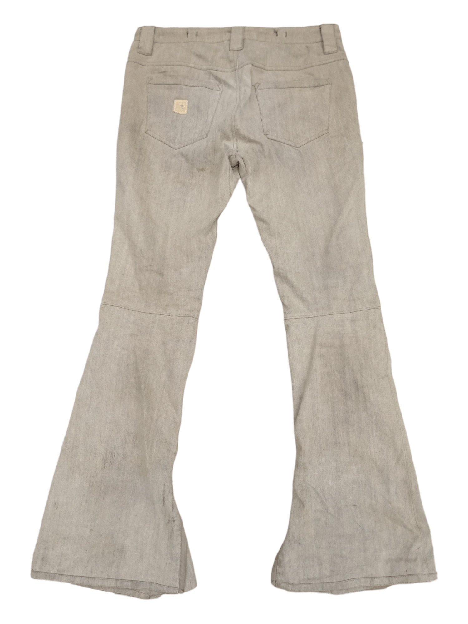 Japanese Brand L1 Premium Outerwear Mud Wash Zipper Leg Flared Pants Size US 32 / EU 48 - 12 Thumbnail
