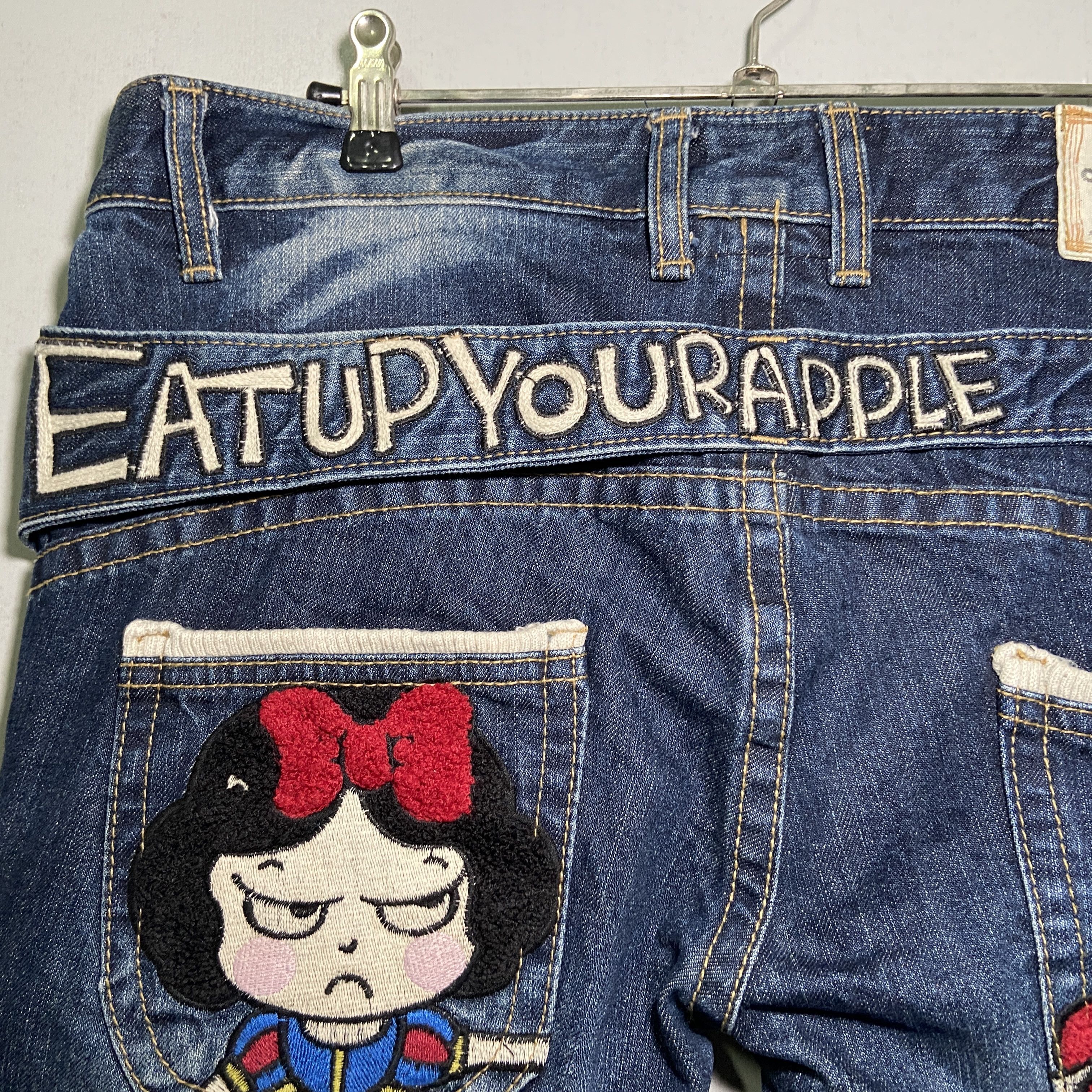 If Six Was Nine Lolita × Yoshitomo Nara Angry Princess Snow White Jeans Size US 36 / EU 52 - 3 Thumbnail