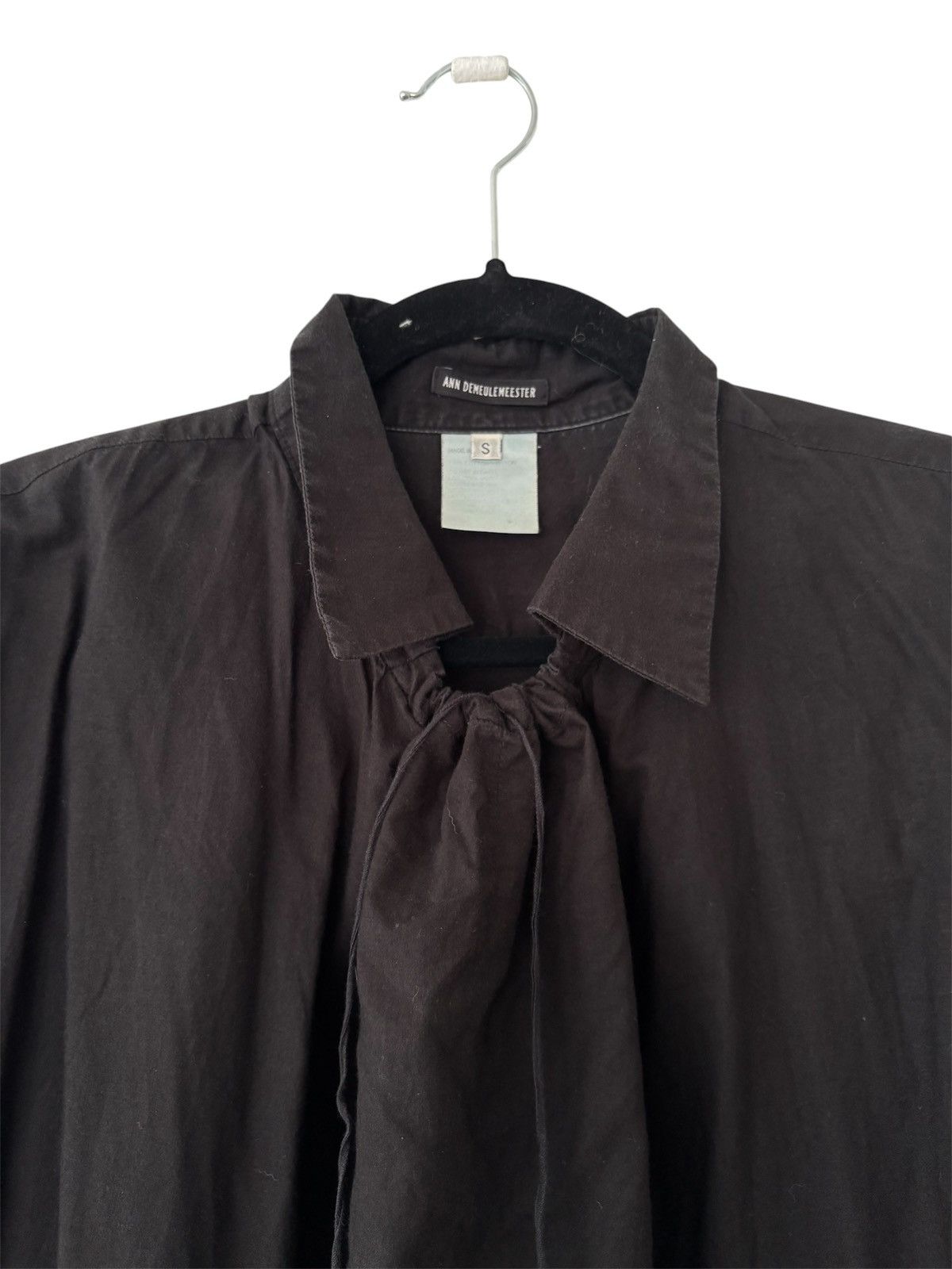 Ann Demeulemeester Ann Demeulemeester Iconic Ruched Front Shirt Size US S / EU 44-46 / 1 - 3 Thumbnail