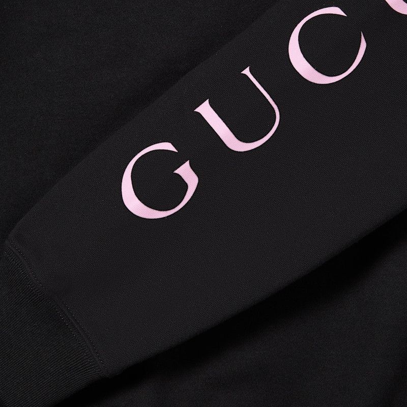 Gucci oc11z0226 Printed Cotton Sweatshirt in Black Size US XXL / EU 58 / 5 - 8 Thumbnail