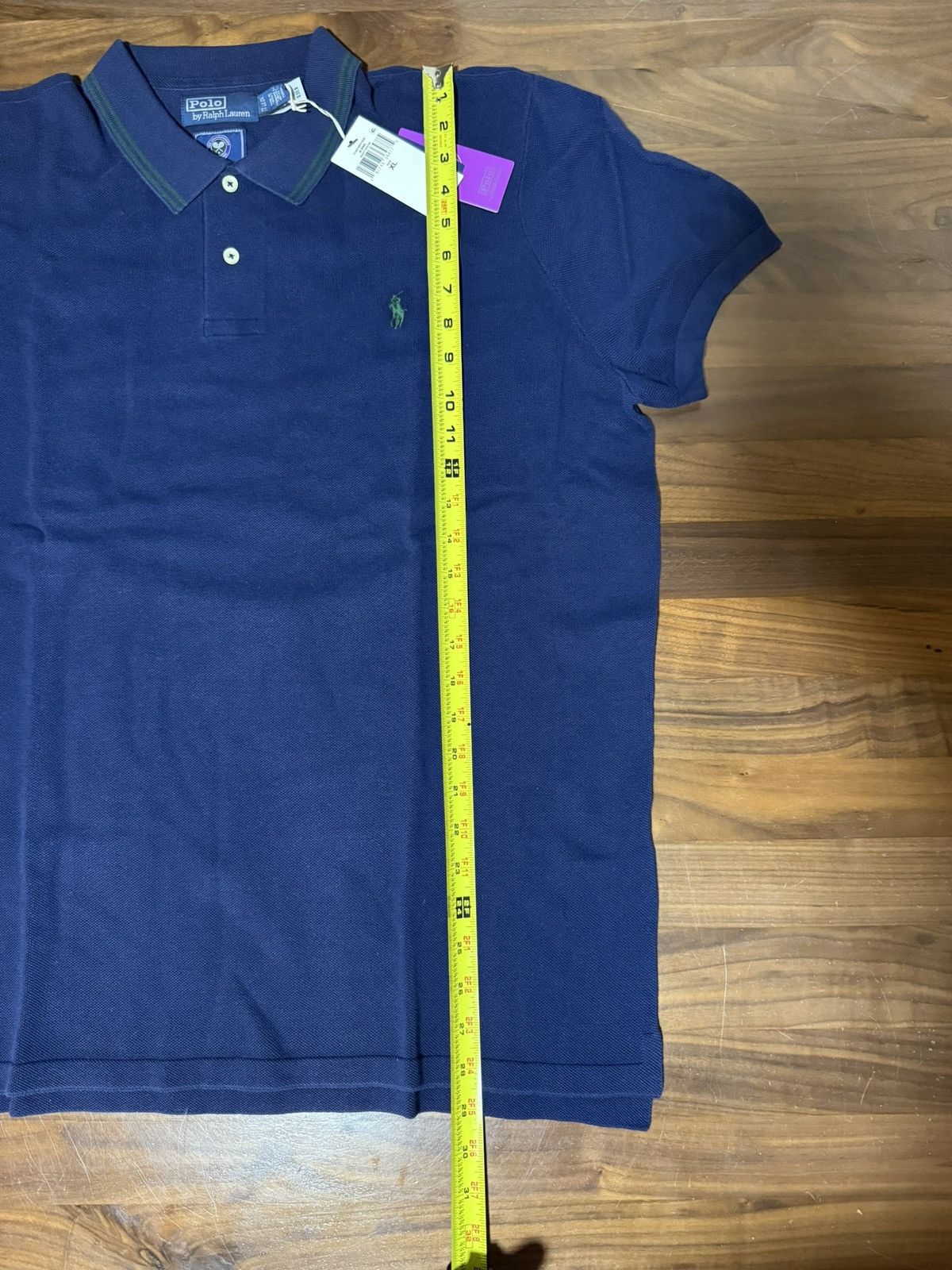 Polo Ralph Lauren Polo Ralph Lauren Wimbledon Cotton Polo-Collar Sweater Navy Size US XL / EU 56 / 4 - 6 Thumbnail
