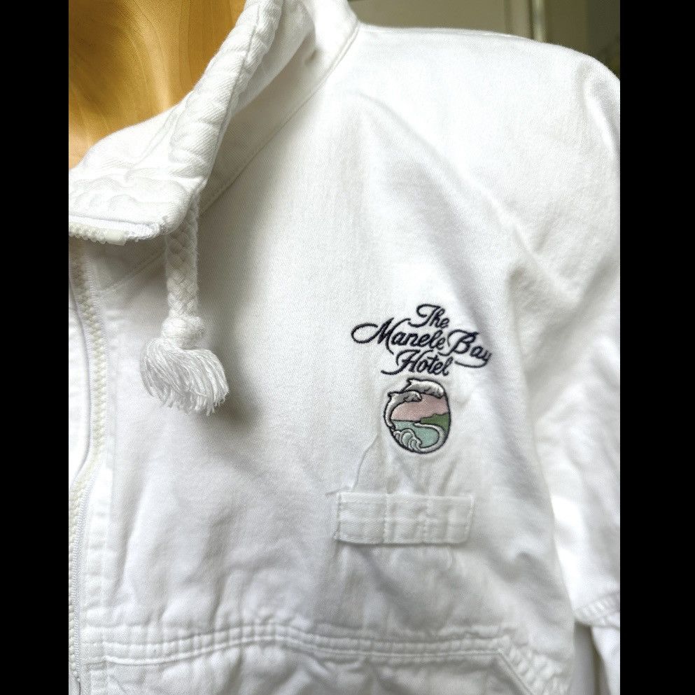 Other VINTAGE 1990s MENS WHITE COTTON JACKET MANELE BAY HAWAII Size US XL / EU 56 / 4 - 2 Thumbnail