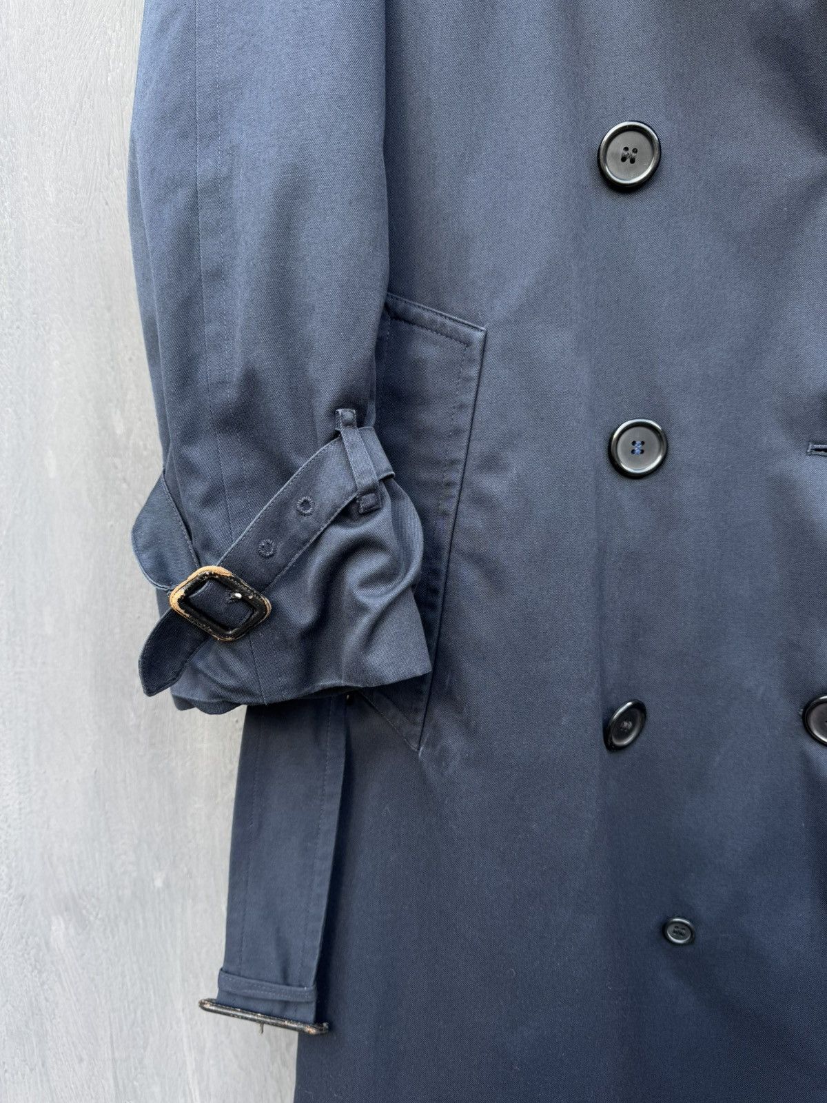 Burberry Burberrys Vintage Double Breasted Cotton Trench Jacket 46 Size L / US 10 / IT 46 - 6 Thumbnail